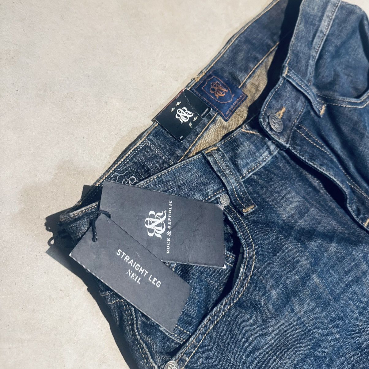 Rock & Republic NEW Rock & Republic Straight Leg Jean Size US 34 / EU 50 - 3 Thumbnail