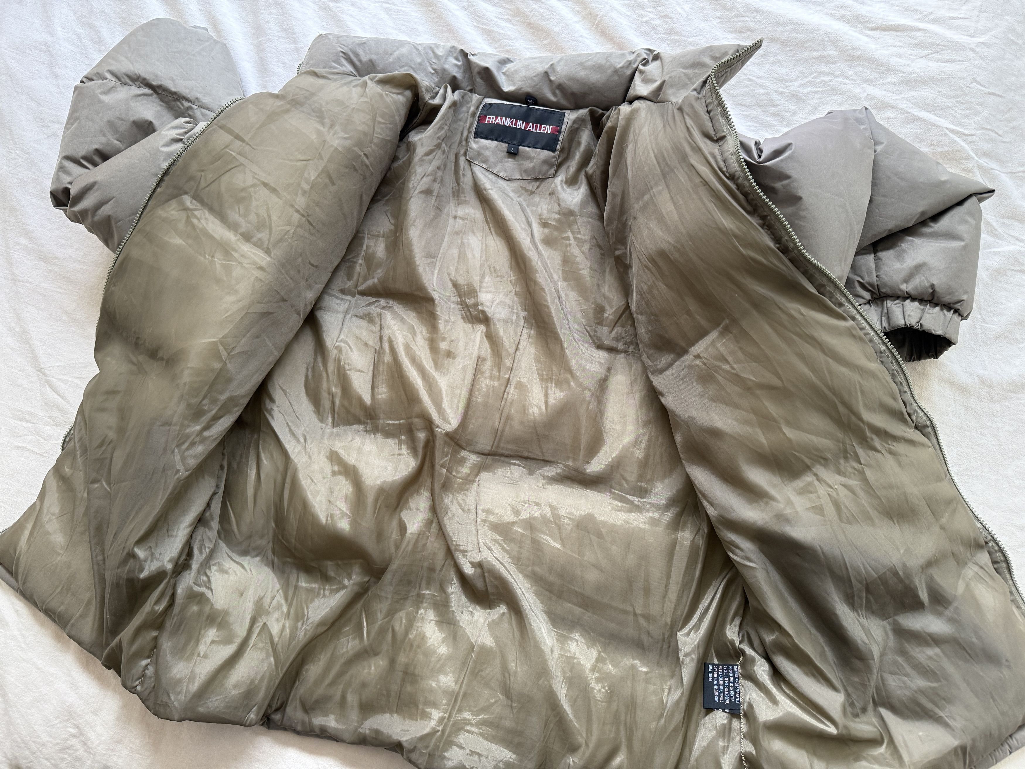 Other Vintage Franklin Allen Taupe Puffy Down Jacket Size US L / EU 52-54 / 3 - 6 Thumbnail