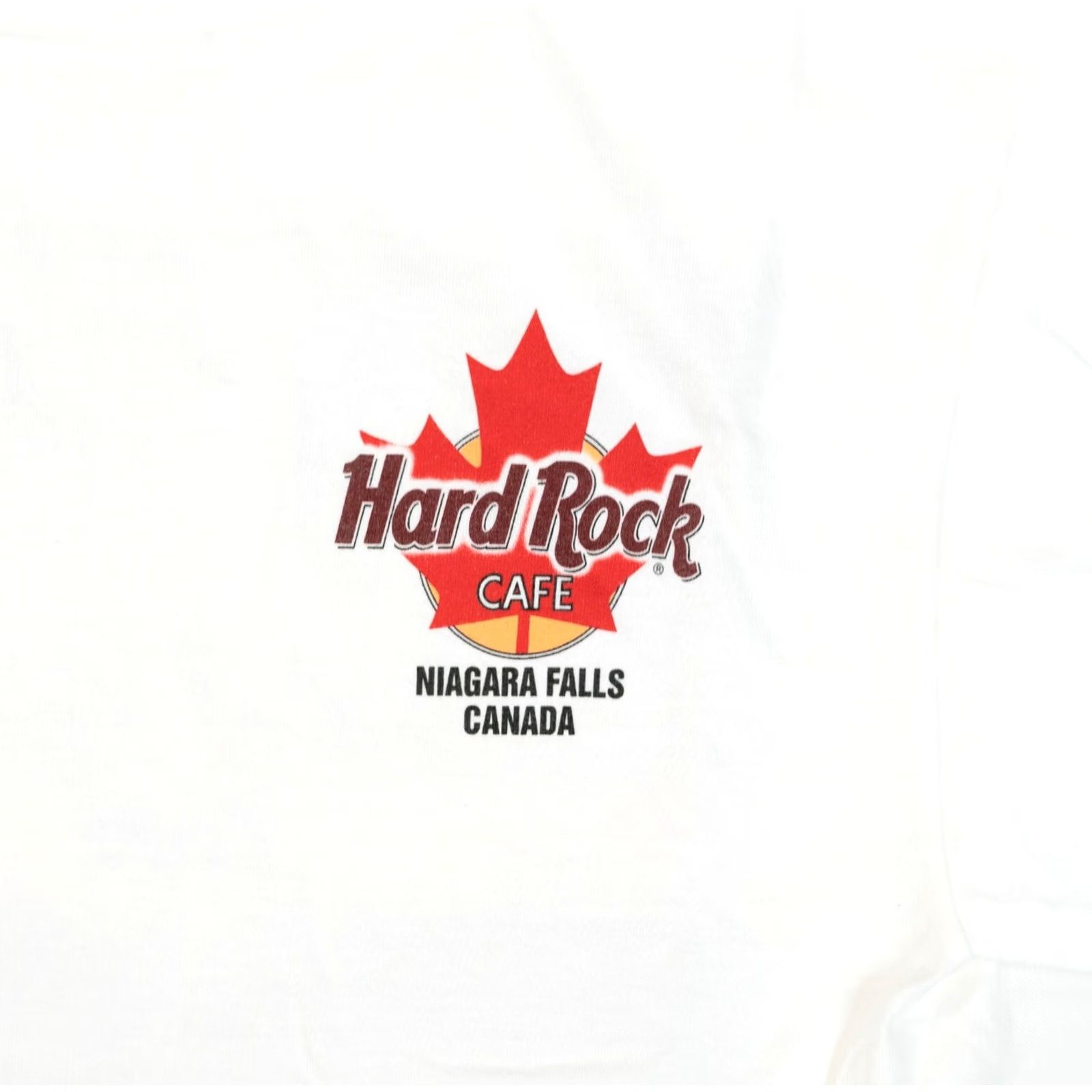 Hard Rock Cafe VINTAGE Hard Rock Cafe NIAGARA FALLS Canada T Shirt Medium VTG Maple Leaf Guitar Shirt Men M White 90s Rock Niagra Falls Canada Logo Vintage 1990s"} Size US M / EU 48-50 / 2 - 4 Thumbnail