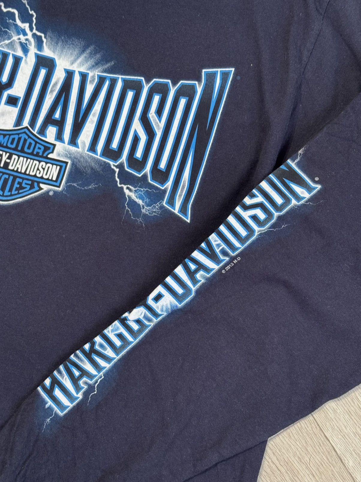 Harley Davidson 🔷Harley Davidson Lightning Graphic Long sleeve T-shirt🔷 Size US L / EU 52-54 / 3 - 3 Thumbnail