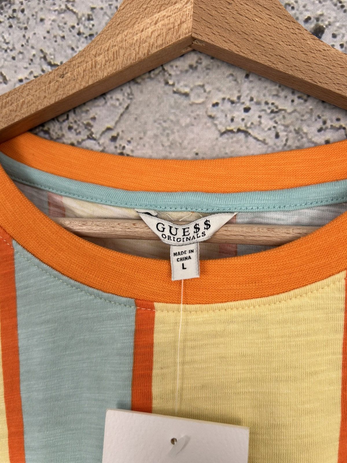 A$AP Rocky × Guess Guess x Asap Rocky Stripe Tee Streetwear Rap Baggy Boxy New Size US L / EU 52-54 / 3 - 5 Thumbnail