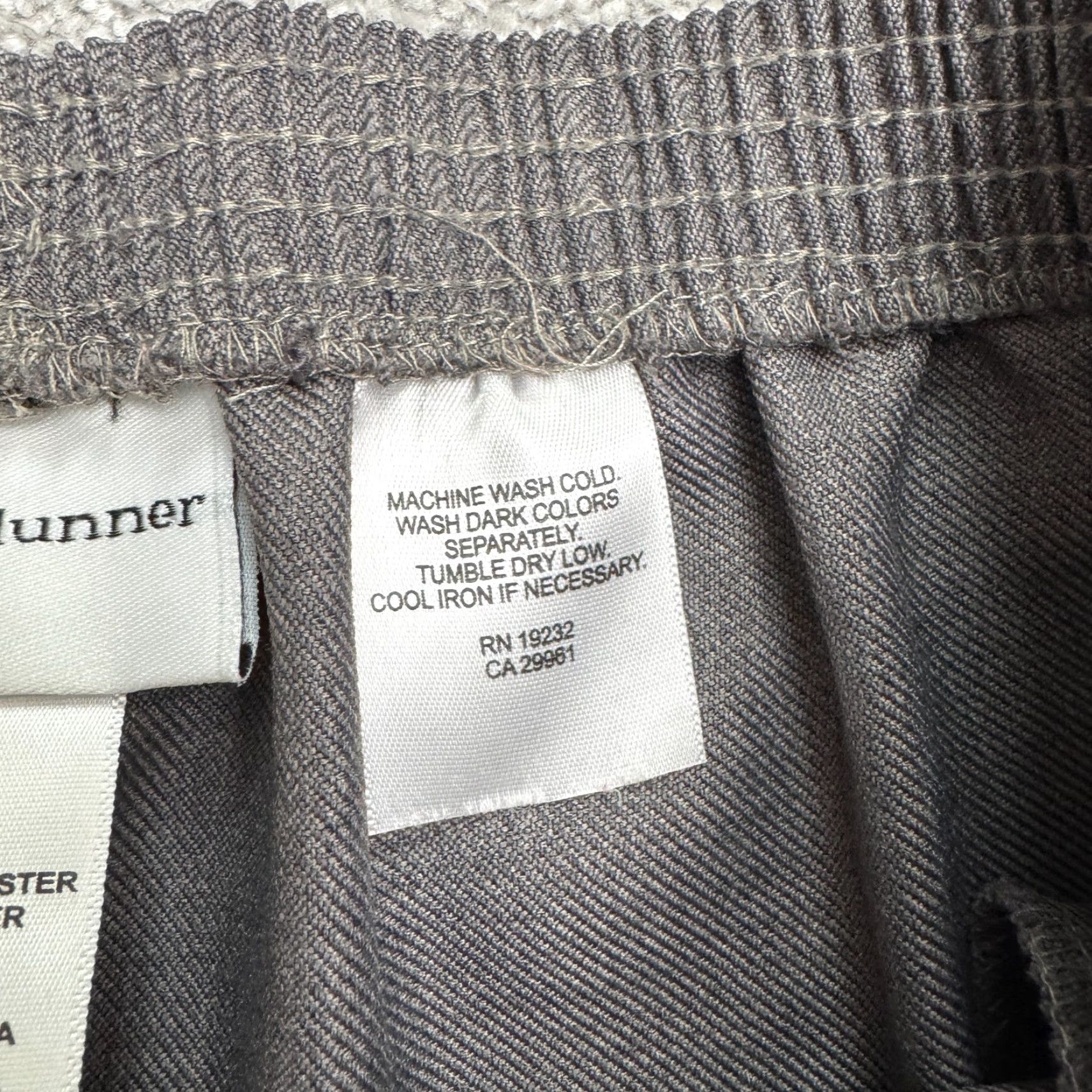 Vintage Alfred Dunner Pants Straight Leg Pull On Trouser Womens 14 Gray Elastic Waist Size 36" / US 14 / IT 50 - 6 Thumbnail