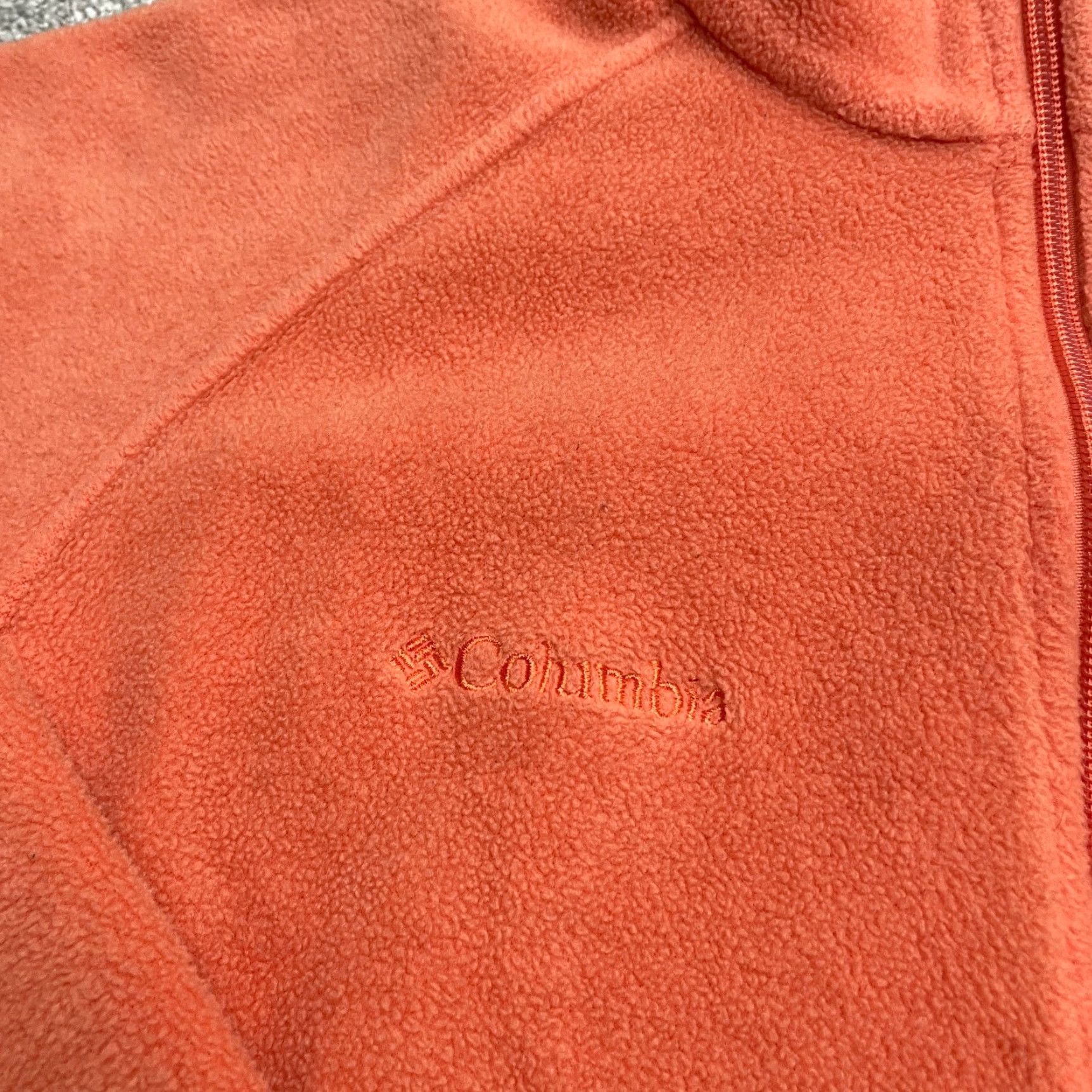 Vintage Columbia Womens Benton Springs Fleece Jacket Medium Orange Full Zip Outdoor Hike Size M / US 6-8 / IT 42-44 - 4 Thumbnail