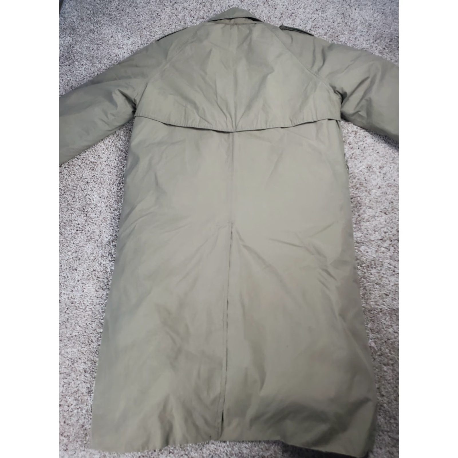 Vintage VINTAGE The Company Store Down Trench Coat Mens Medium Brown Button Up 90s Windproof Long Nylon Coat Size US M / EU 48-50 / 2 - 7 Thumbnail
