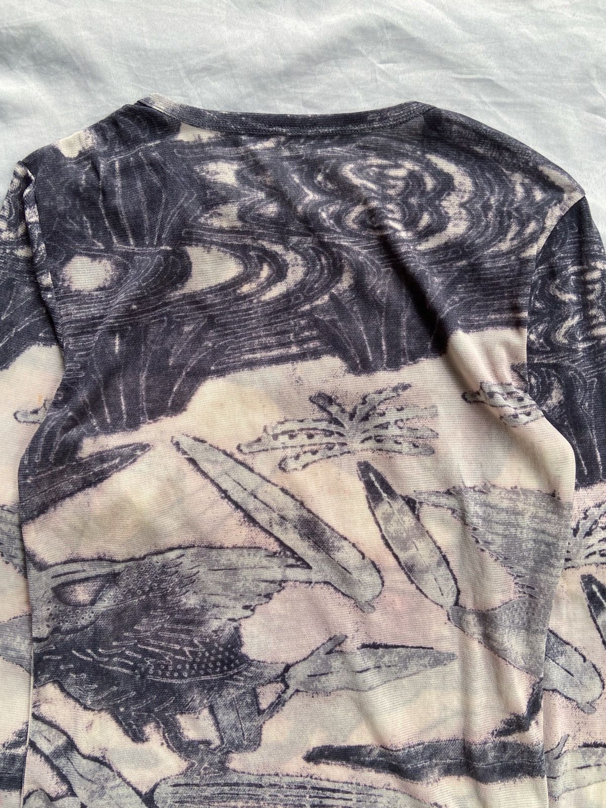 If Six Was Nine JAPANESE BRAND MESH TOP PRINTED LONG SLEEVE Size US S / EU 44-46 / 1 - 14 Thumbnail