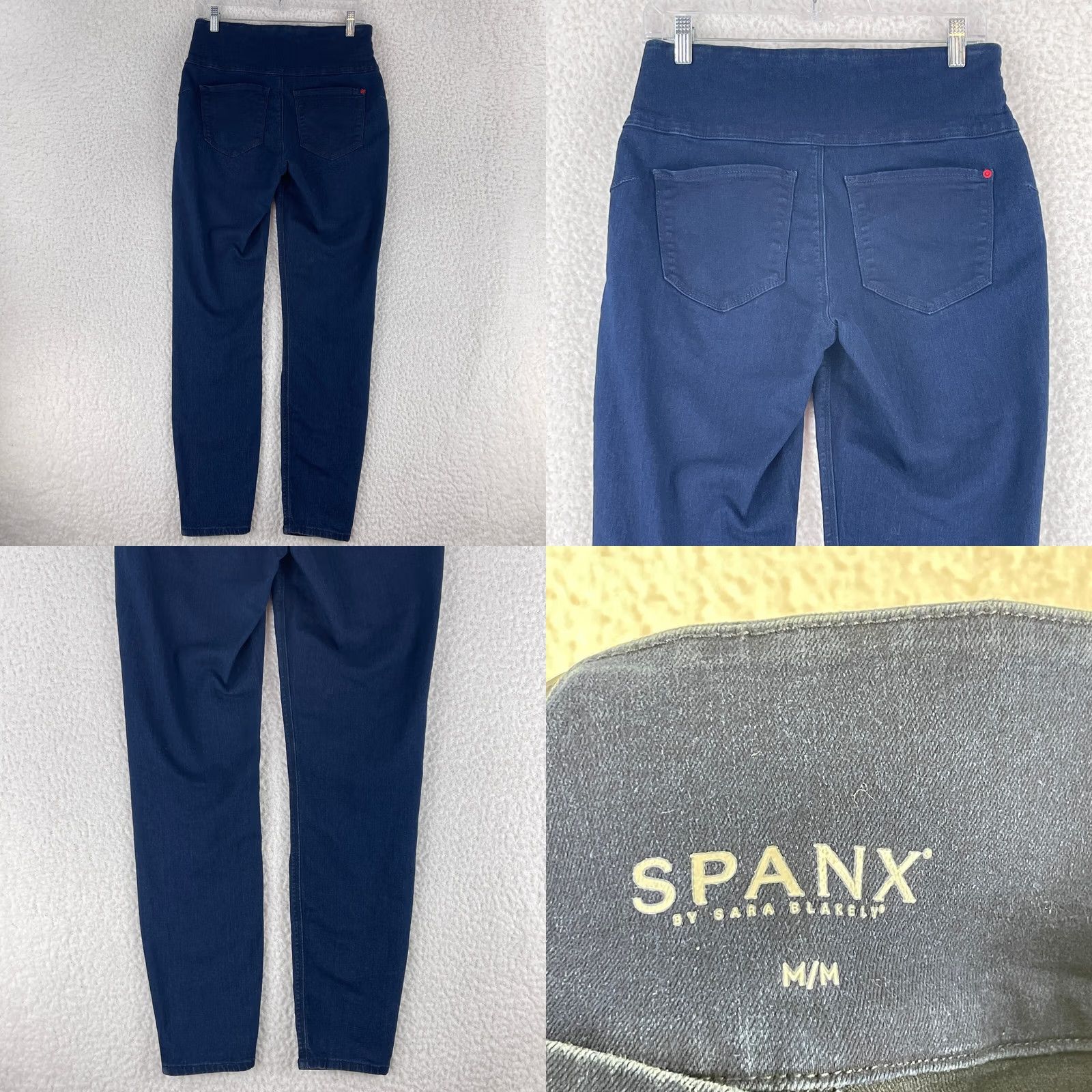 Spanx Spanx Jeans Womens Medium Blue Denim Jegging Skinny Pull On Stretch 28" Inseam Regular Rise 10.5" Denim Slim Fit Bohemian City Hipster Vintage: No Size 32" / US 10 / IT 46 - 9 Thumbnail