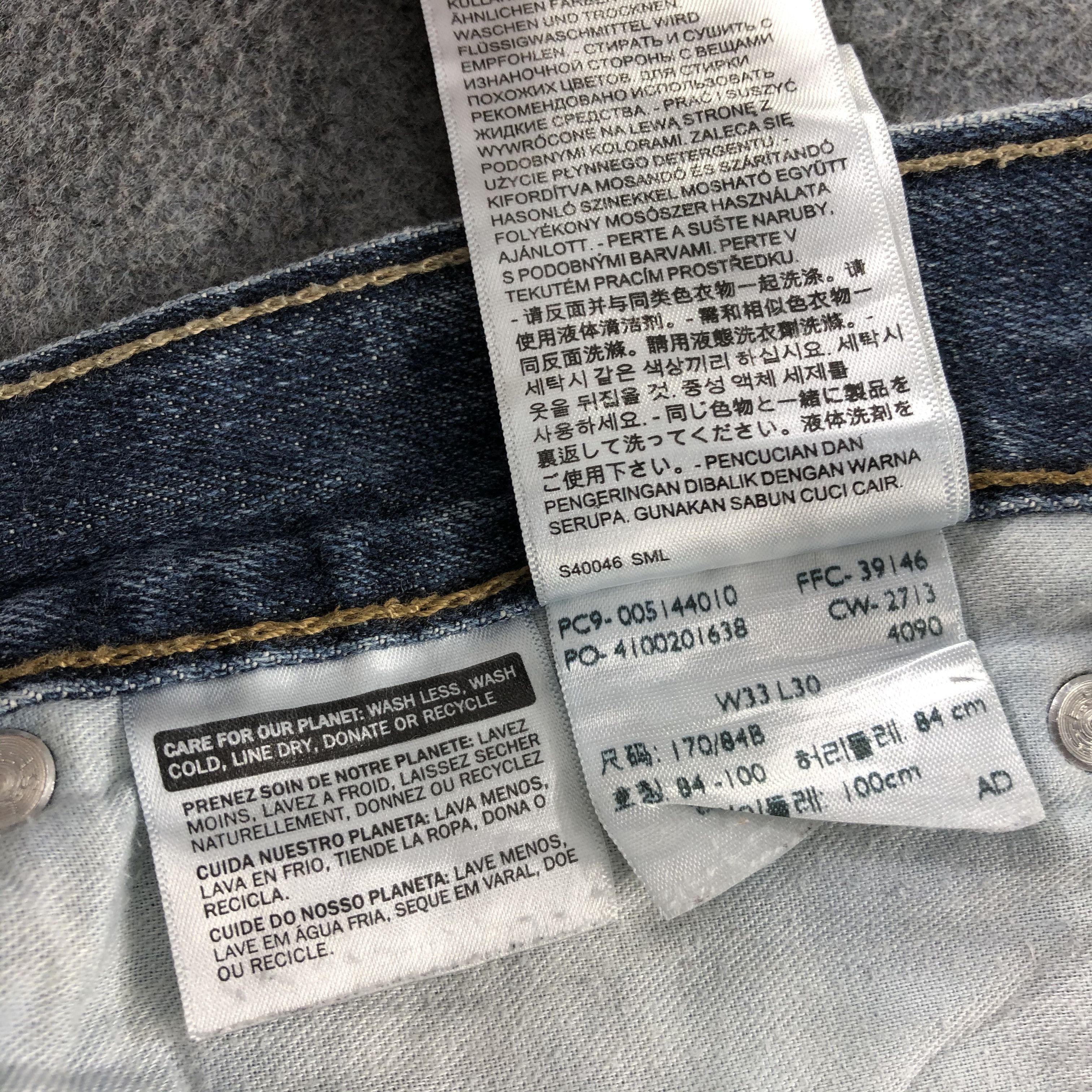 Levi's Vintage Blue Wash Levis 514 Jeans-J2586 Size US 33 - 13 Thumbnail