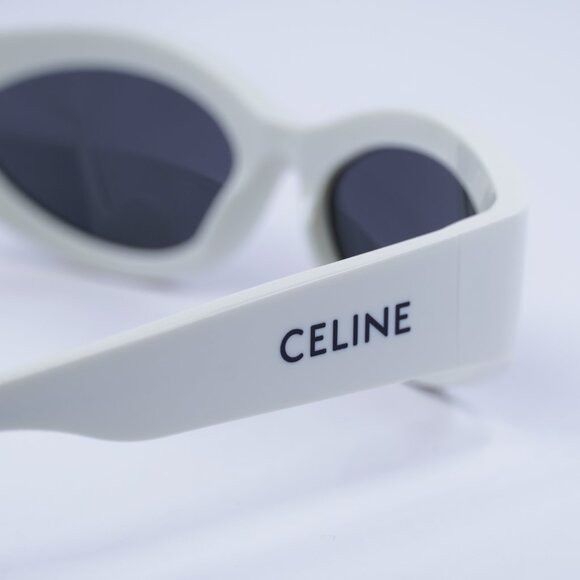 Celine Celine CL40288I 25A MONOCHROMS Sunglasses Ivory Cat Eye Size ONE SIZE - 6 Thumbnail