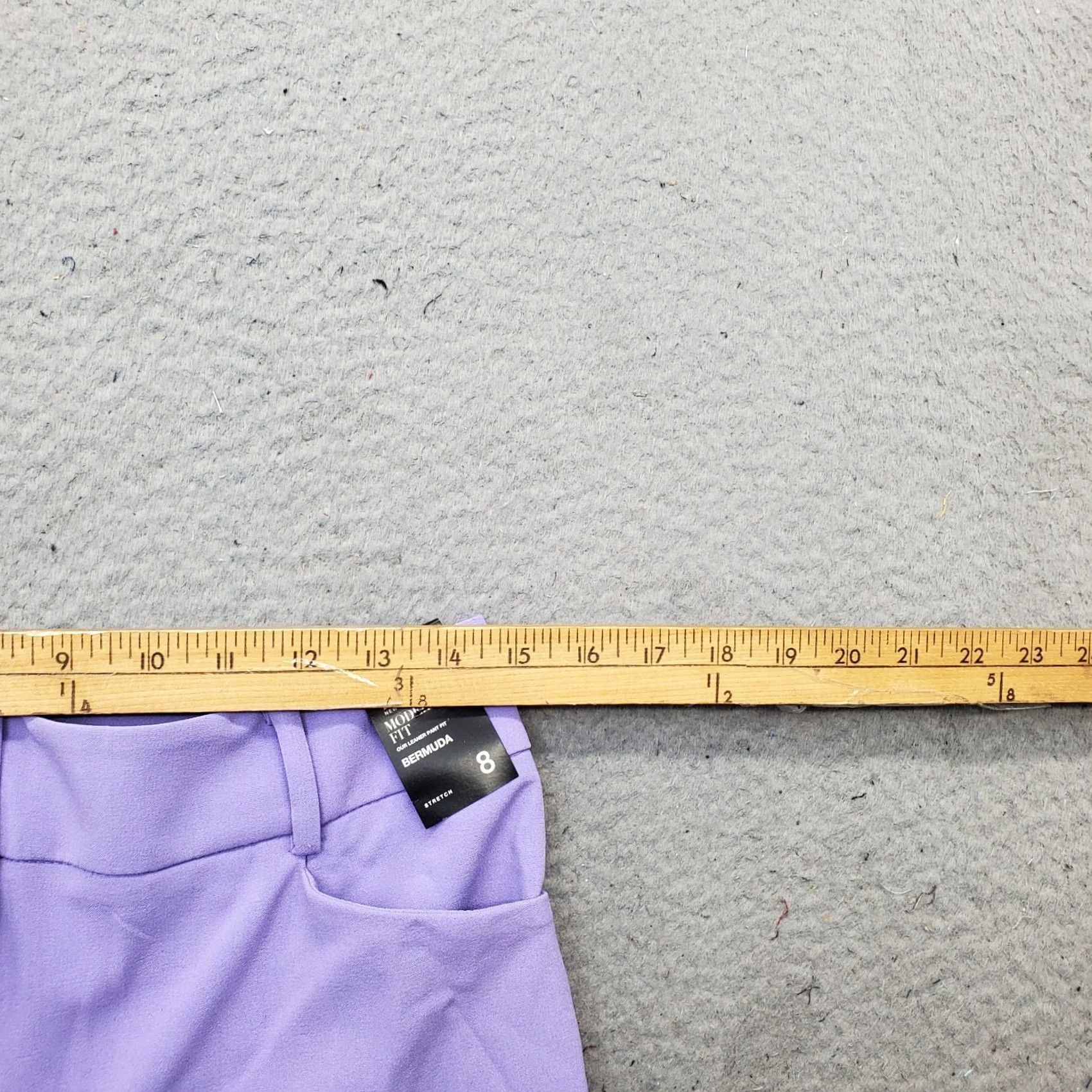 Vintage 7th Avenue Design Studio Bermuda Shorts Womens 8 Purple Ankle Button Size 30" / US 8 / IT 44 - 6 Thumbnail