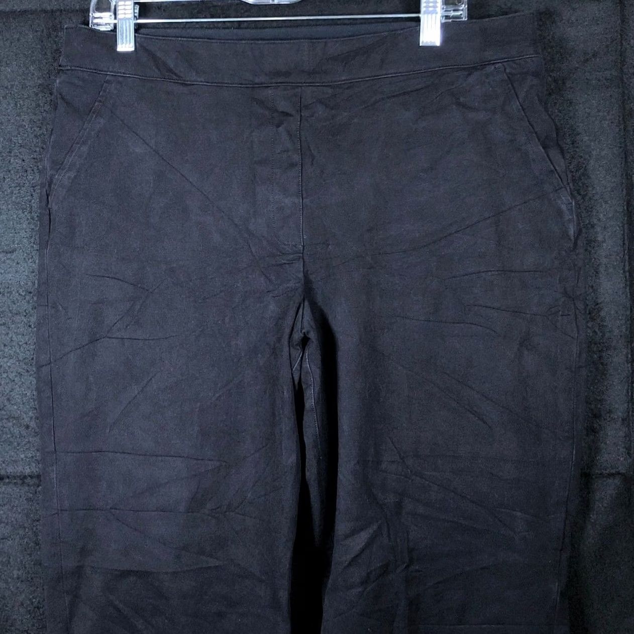 Spanx SPANX Womens Pants Black Pull On High Rise Skinny Jeggings XL Regular Rise Slim Stretch Waist 35in Inseam 24in Size 24" / US 00 / IT 34 - 2 Thumbnail