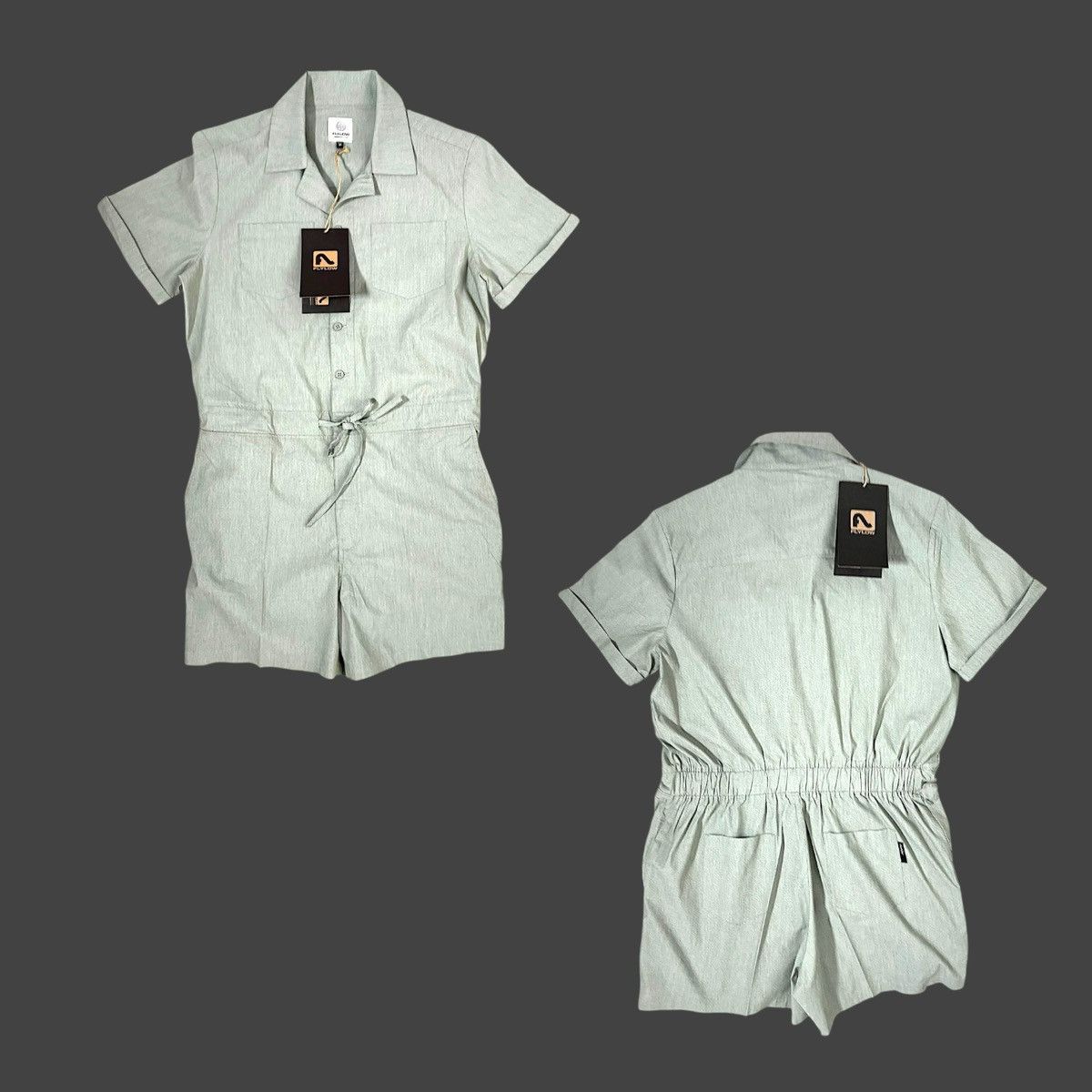Flylow Flylow Women’s Sage Green Around Town Shorts Romper Sz M Size 30" / US 8 / IT 44 - 11 Thumbnail