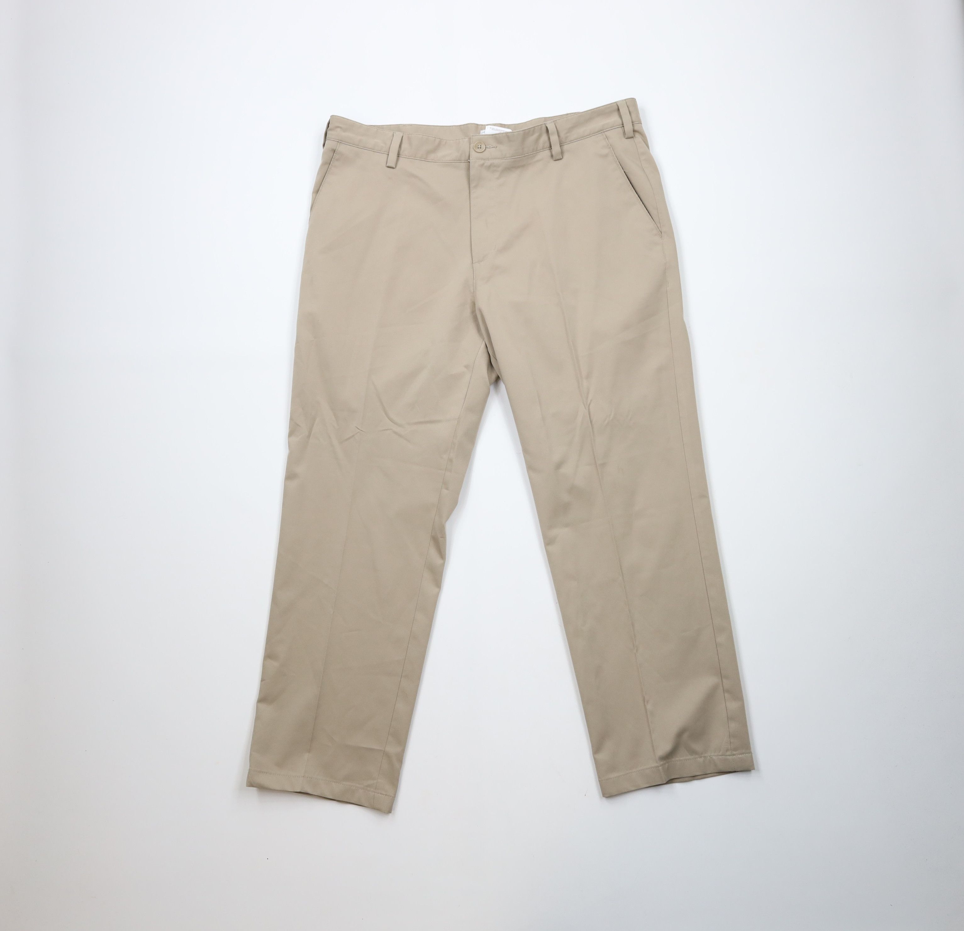 Adidas × Vintage Adidas Golf Tech Flat Front Golfing Chino Pants Beige Size US 36 / EU 52 - 1 Thumbnail