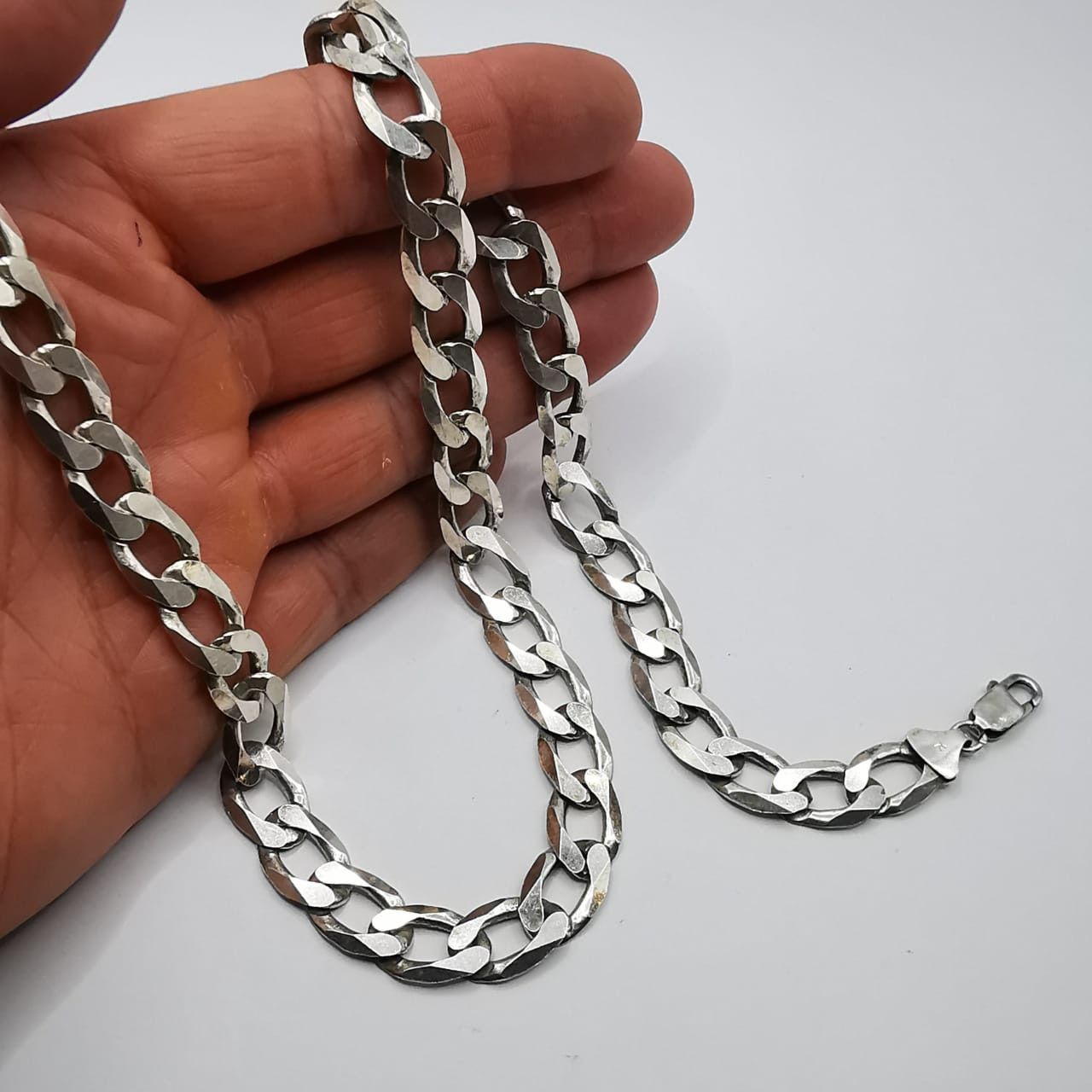 Vintage Vintage Men's Chain, 925 Sterling Silver, Signature, 61,38g Size ONE SIZE - 6 Thumbnail