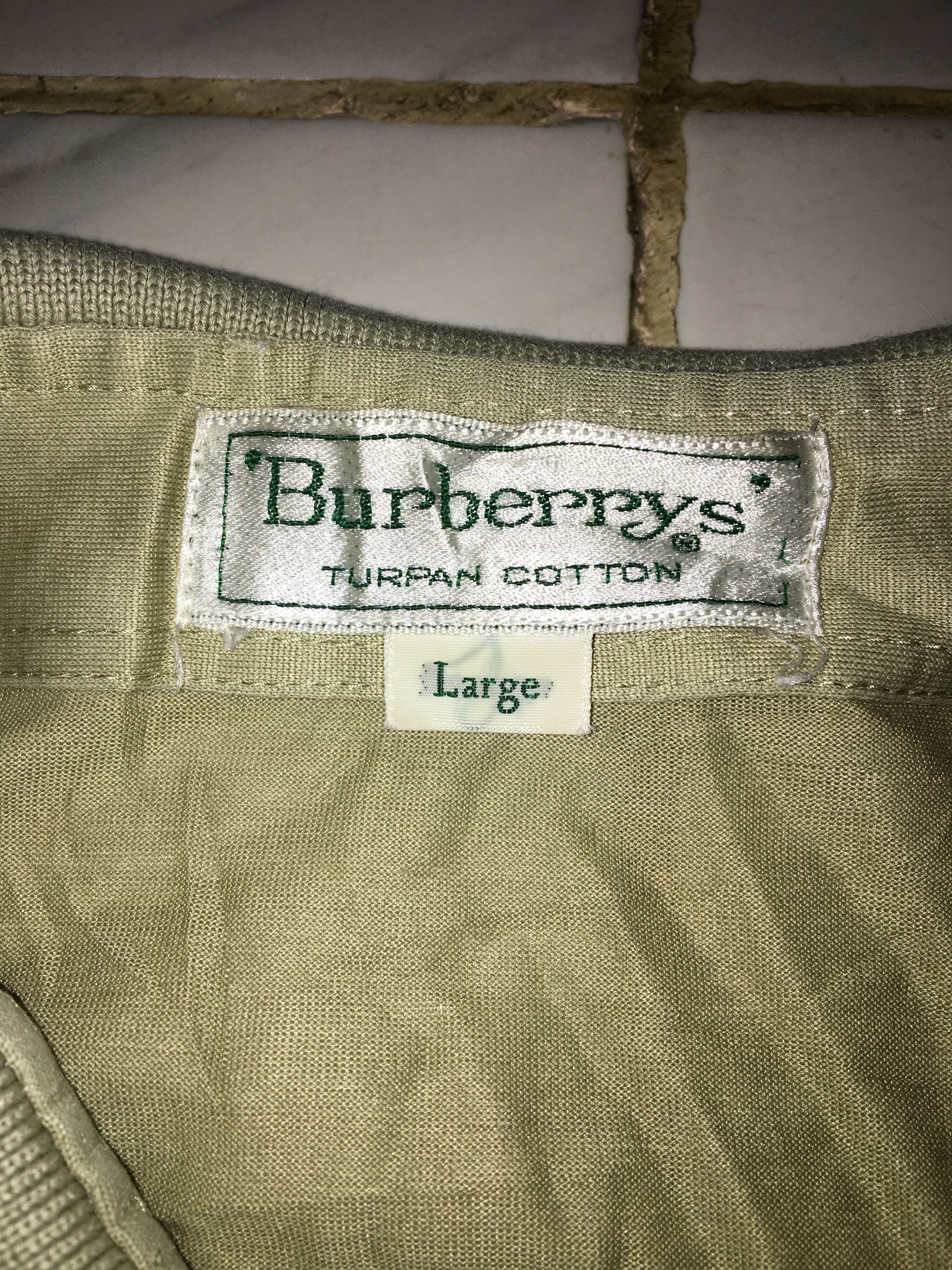 Burberry VINTAGE BURBERRYS LONG SLEEVE POLO SHIRT Size US L / EU 52-54 / 3 - 4 Thumbnail
