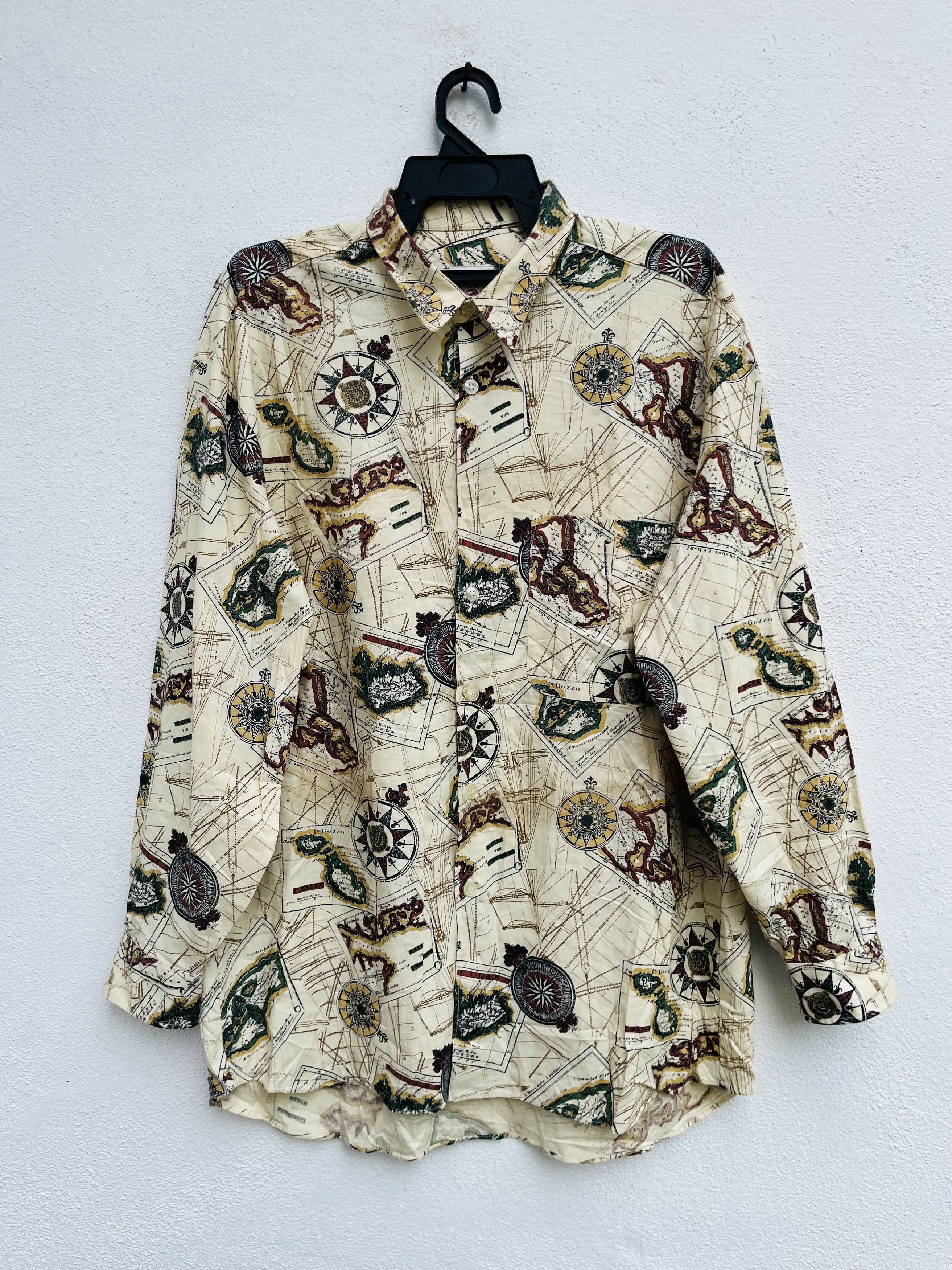 Japanese Brand × Vintage Vintage Classic JHA Map Hip Hop Fashion Style Size US XL / EU 56 / 4 - 1 Thumbnail