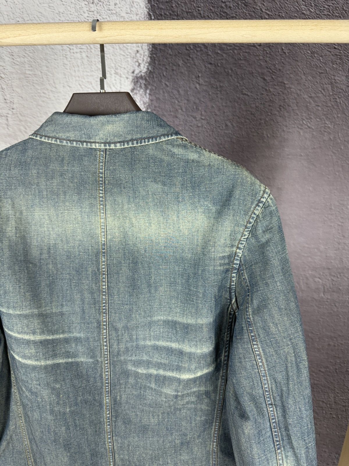 Paul Smith Red Ear by Paul Smith blue faded denim work jacket blazer Size US L / EU 52-54 / 3 - 17 Thumbnail
