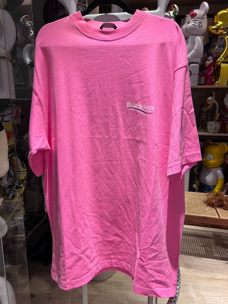 Balenciaga Balenciaga Fluorescent Pink Coke Short Sleeve New Size S Size US S / EU 44-46 / 1 - 1 Thumbnail
