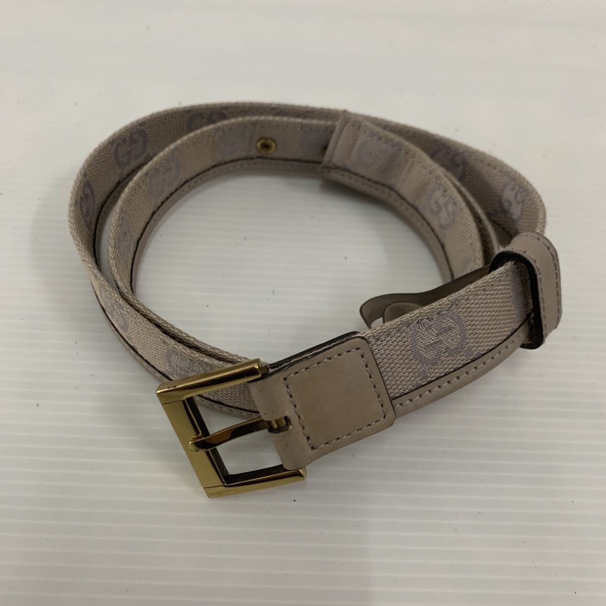 Gucci Gucci Monogram Leather Canvas Belts Size ONE SIZE - 1 Thumbnail