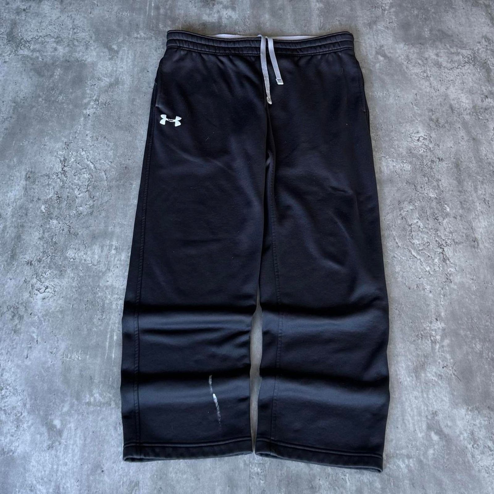 Under Armour × Vintage Vintage Y2K Under Armour Baggy Black Grunge Opium Sweatpants Size US 40 / EU 56 - 1 Thumbnail