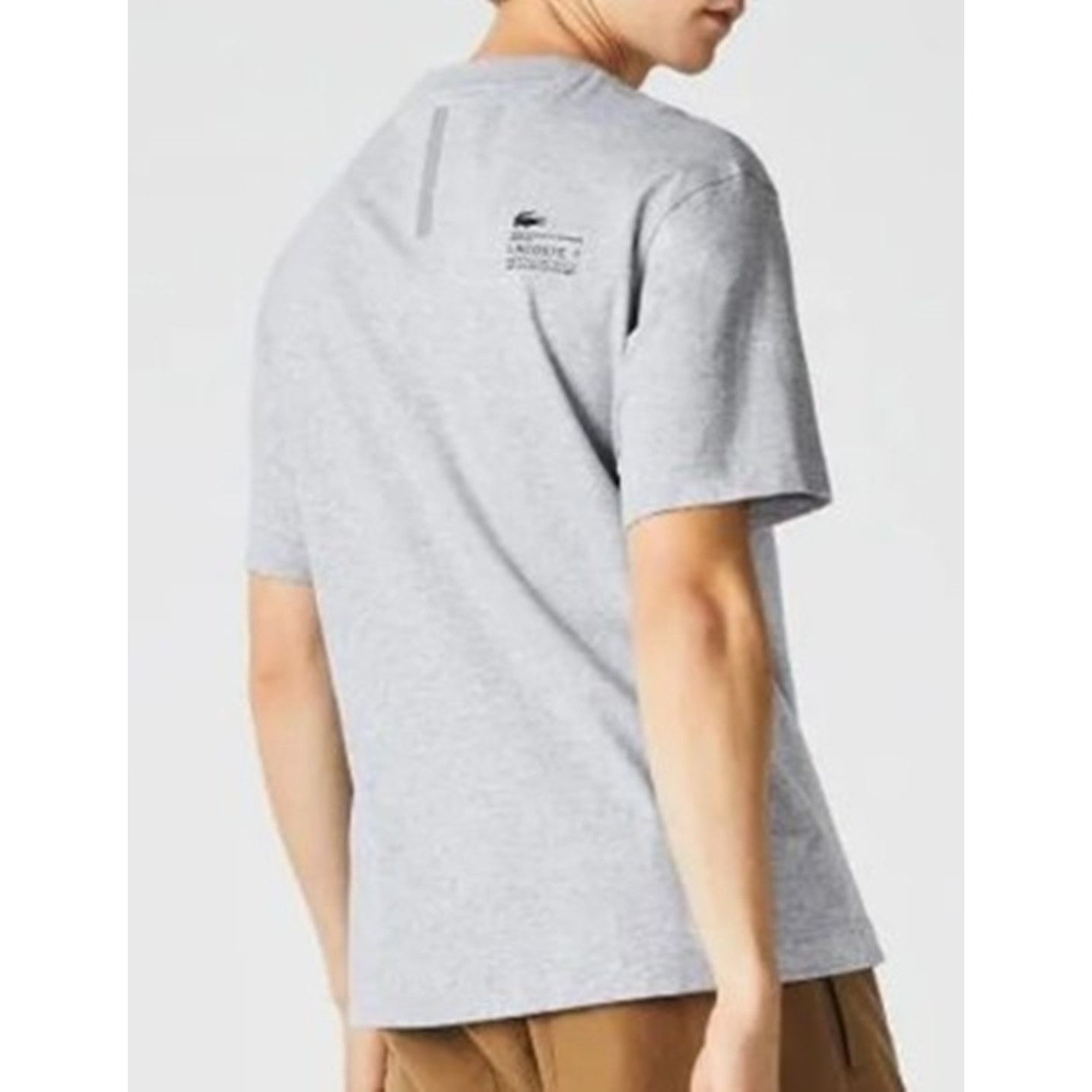 Lacoste Lacoste Men's Short Sleeve Graphic T-Shirt Argent Chine 2XL Size US XXL / EU 58 / 5 - 4 Thumbnail