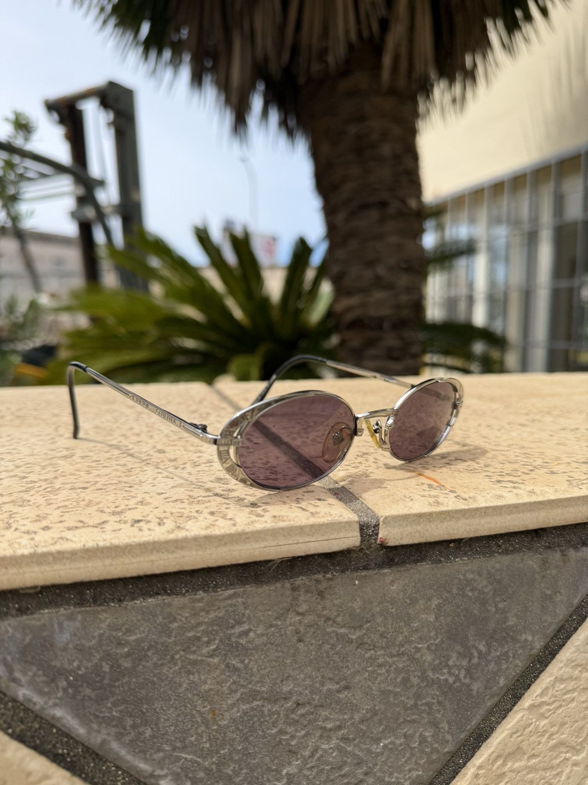 Jean Paul Gaultier Jean Paul Gaultier Sunglasses Silver Clock Design 58-4172 Size ONE SIZE - 1 Thumbnail