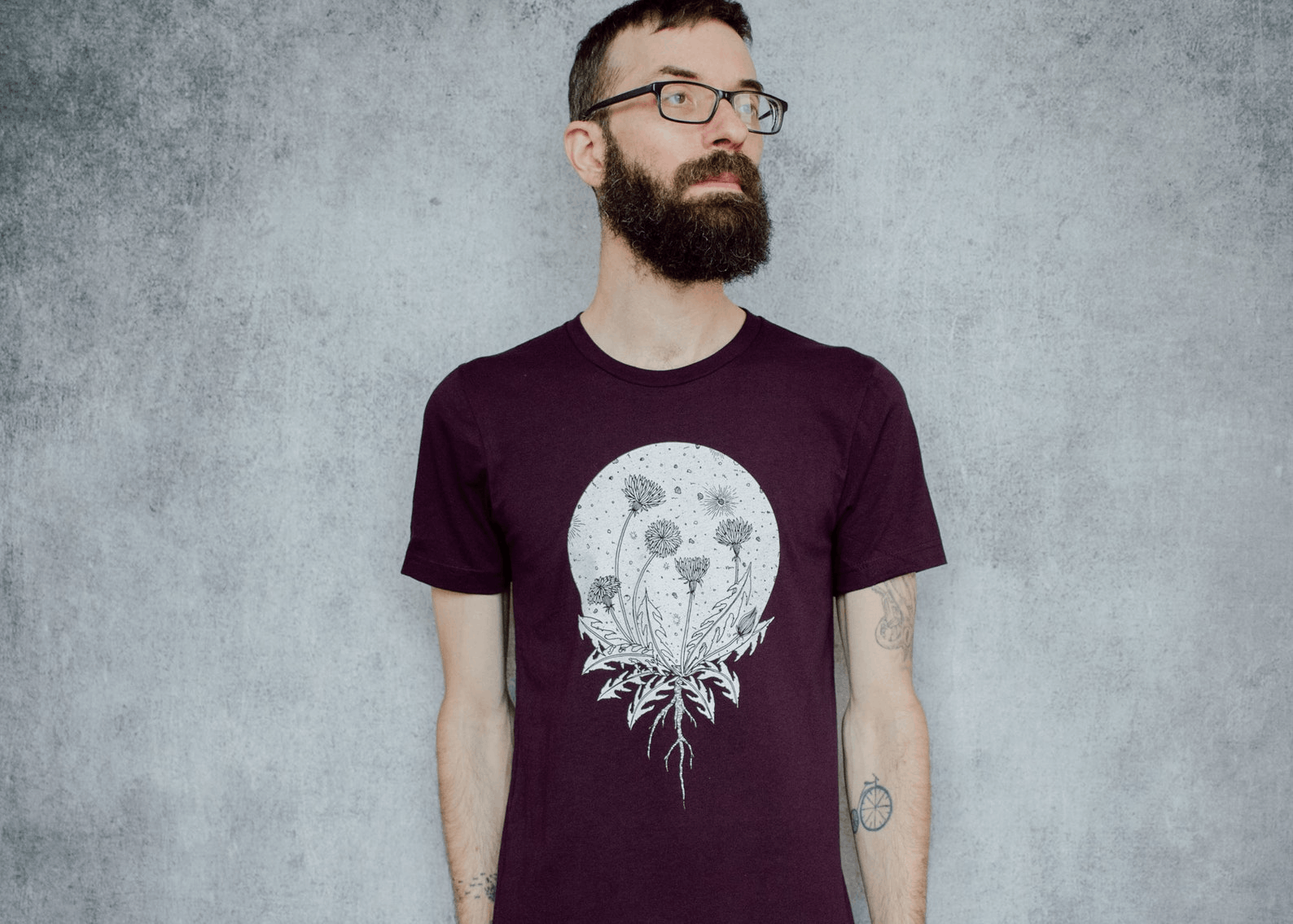 Designer × Rap Tees × Vintage Wishing Moon Plum Unisex T-Shirt Size US M / EU 48-50 / 2 - 3 Thumbnail