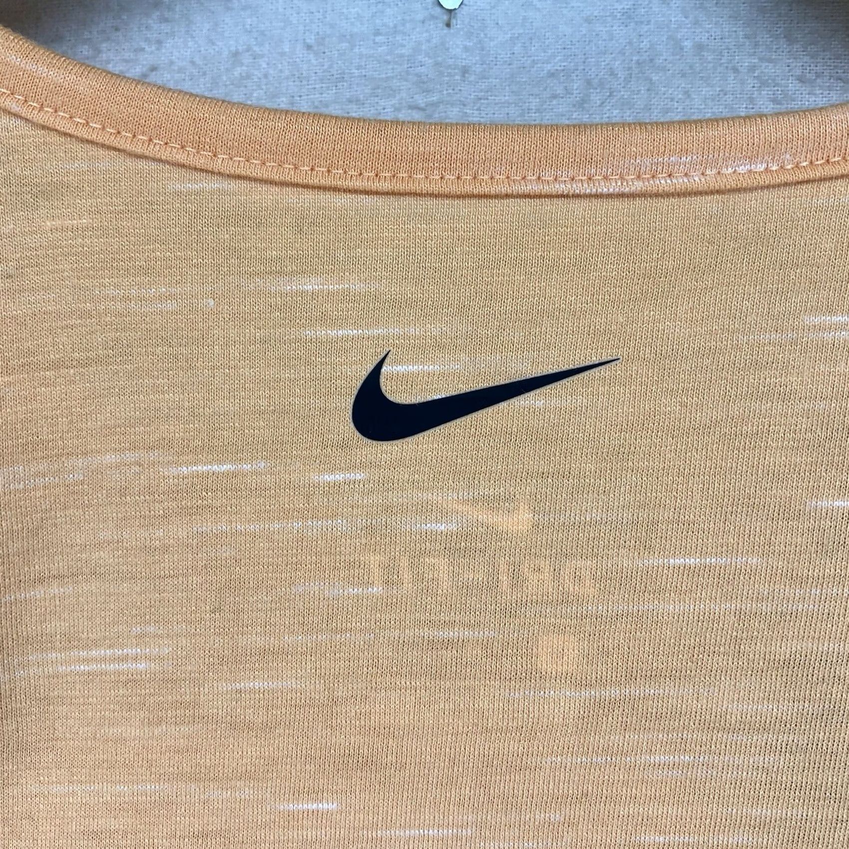 Nike Nike Dri-Fit Tank Top Womens Med Orange Activewear Tee Light Heather Sleeveless Size M / US 6-8 / IT 42-44 - 5 Thumbnail