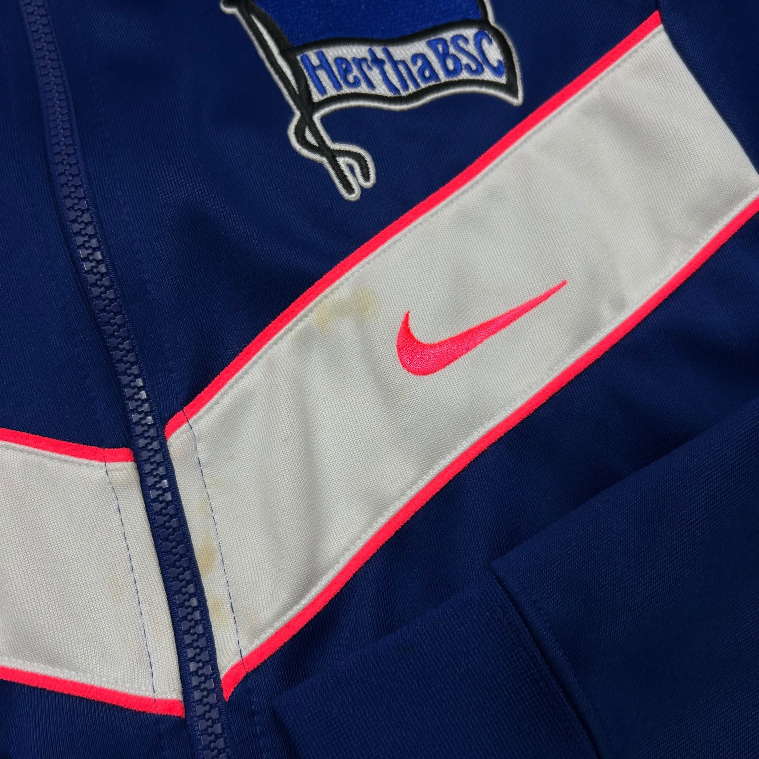 Nike Nike Hertha BSC Berlin Blue Zip Track Jacket Men's Size L Size US L / EU 52-54 / 3 - 7 Thumbnail