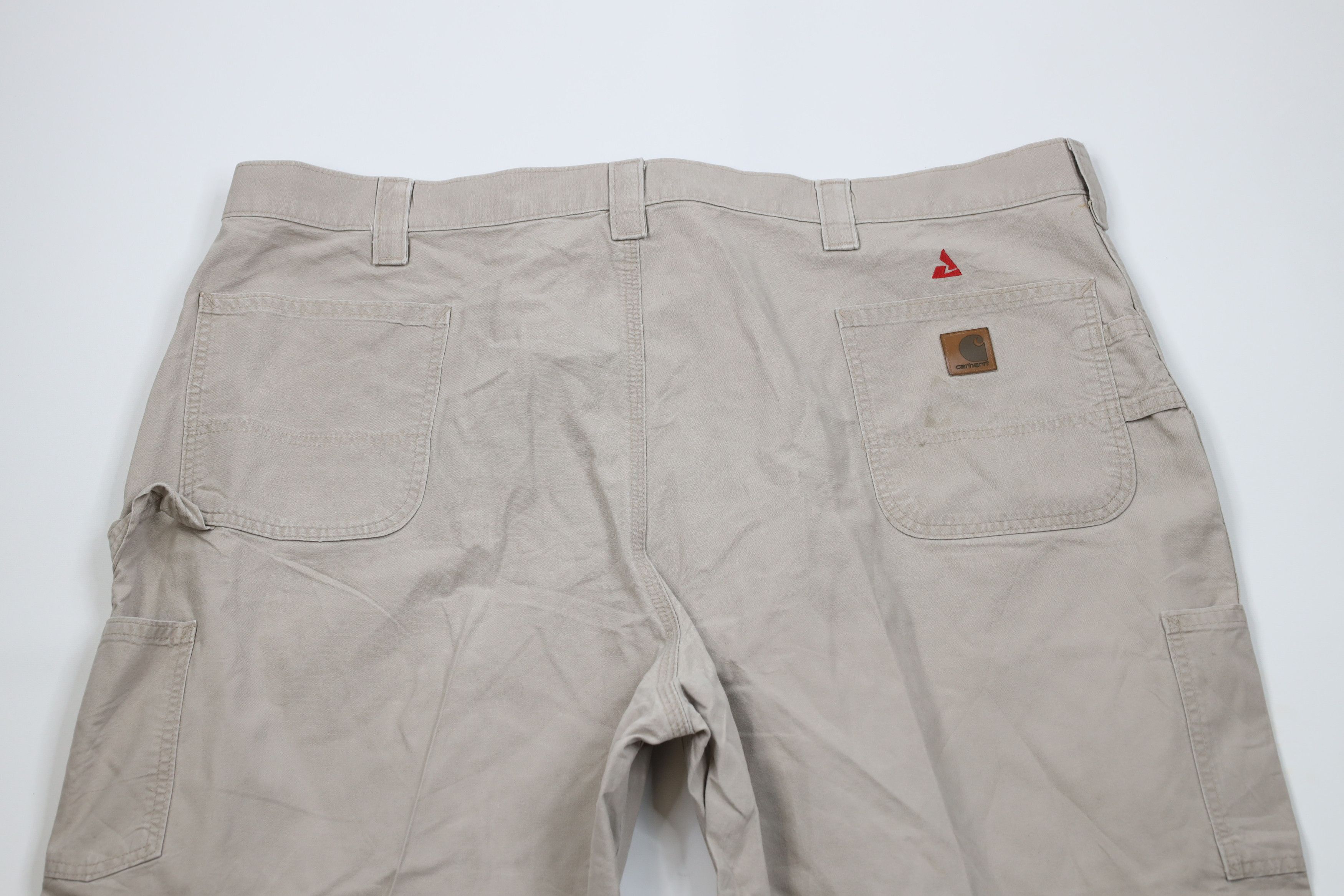 Carhartt × Vintage Vintage Y2K Carhartt Original Fit Wide Leg Pants Beige Tan Size US 44 / EU 60 - 13 Thumbnail