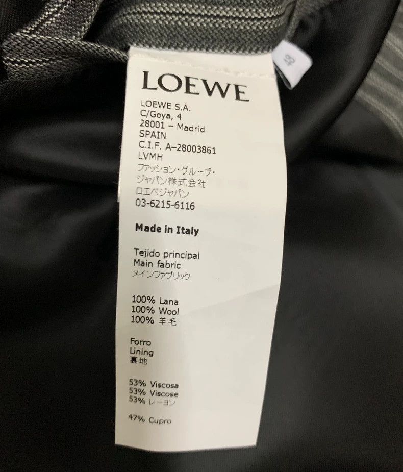 Loewe LOEWE Poster style wool suit jacket Size L / US 10 / IT 46 - 7 Thumbnail