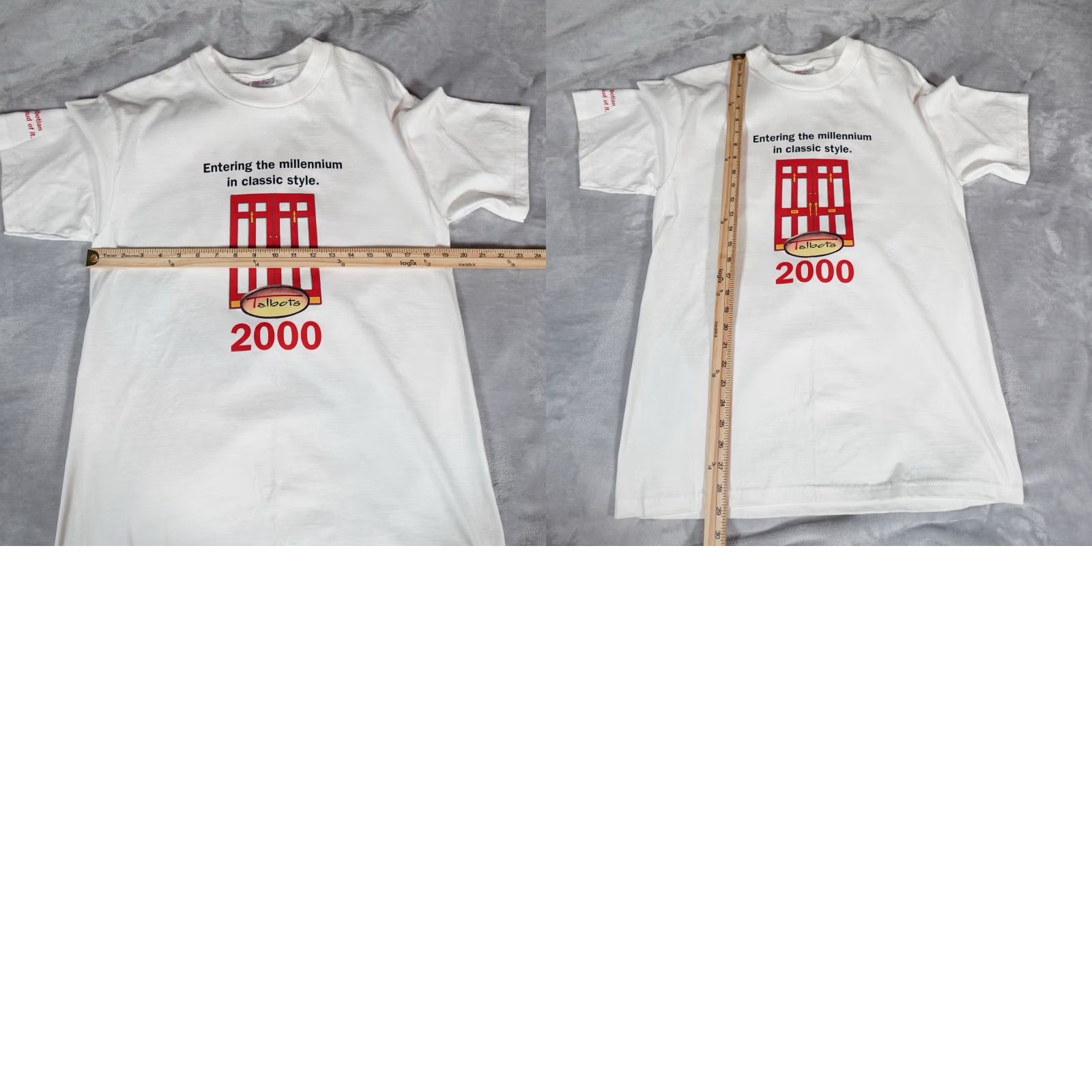 Hanes VINTAGE Hanes Men’s T-Shirt Short Sleeve Crew Neck Cotton Logo Graphic Y2K 2000s White Size US M / EU 48-50 / 2 - 8 Thumbnail