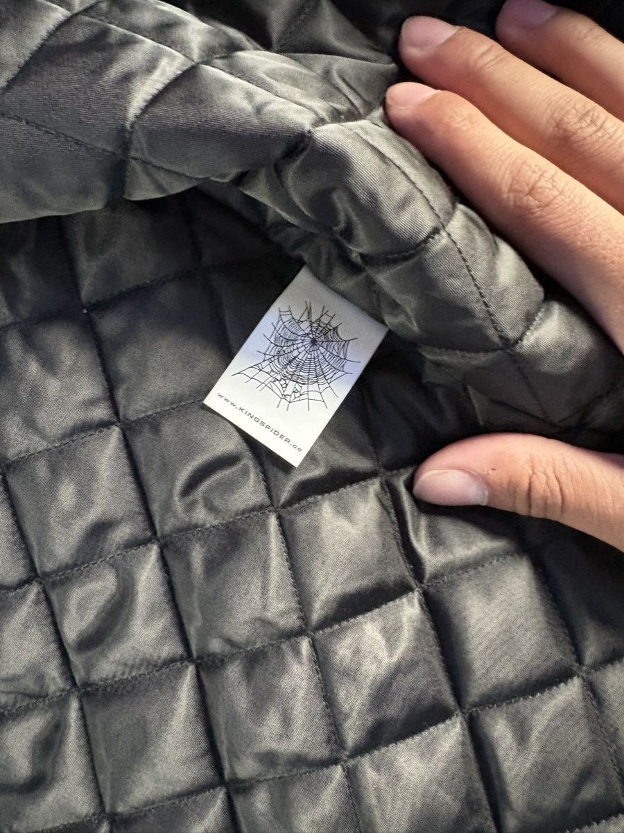 Sp5der SP5DER Plaid Quilted Full Zip Hoodie Men's Regular Size S Size US S / EU 44-46 / 1 - 4 Thumbnail