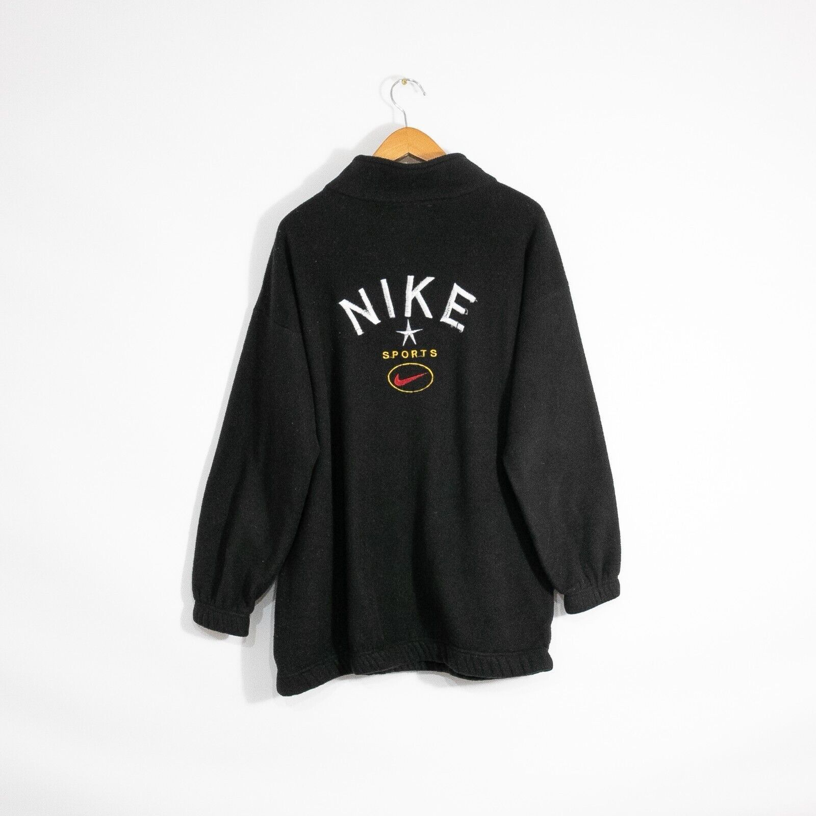 Nike Nike 80s Nike Quarter Zip Fleece Sweater Mens XL Distressed Size US XL / EU 56 / 4 - 7 Thumbnail
