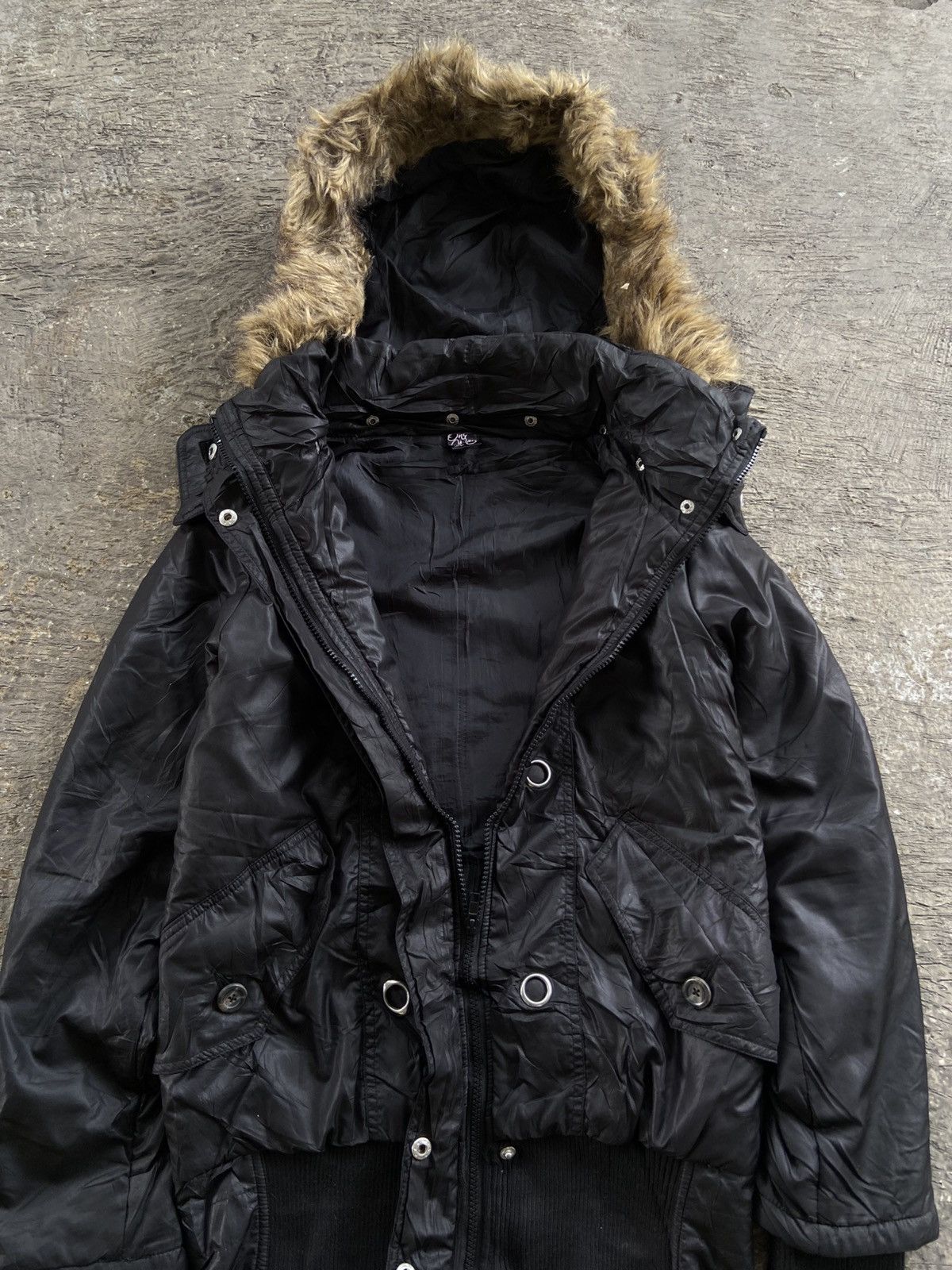 14th Addiction 2000s One Way - Vkei Apocalypse 14th Style Fur Jacket Size M / US 6-8 / IT 42-44 - 5 Thumbnail