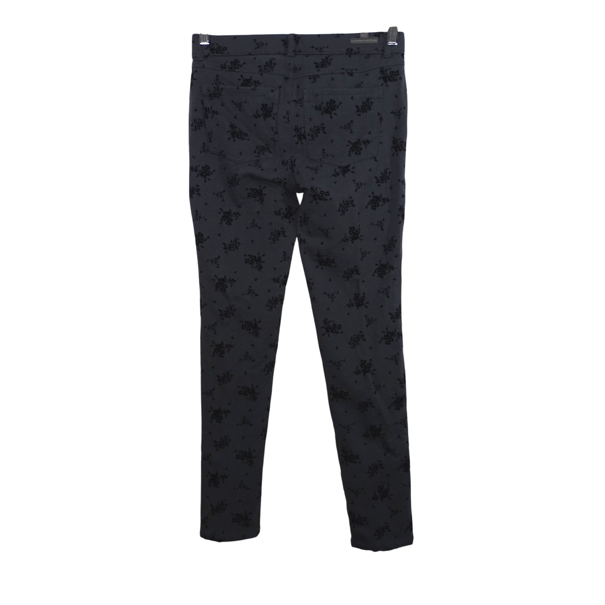 Lauren Conrad Lauren Conrad Floral Print Leggings Skinny Pants Size 4 Size 27" / US 4 / IT 40 - 3 Thumbnail