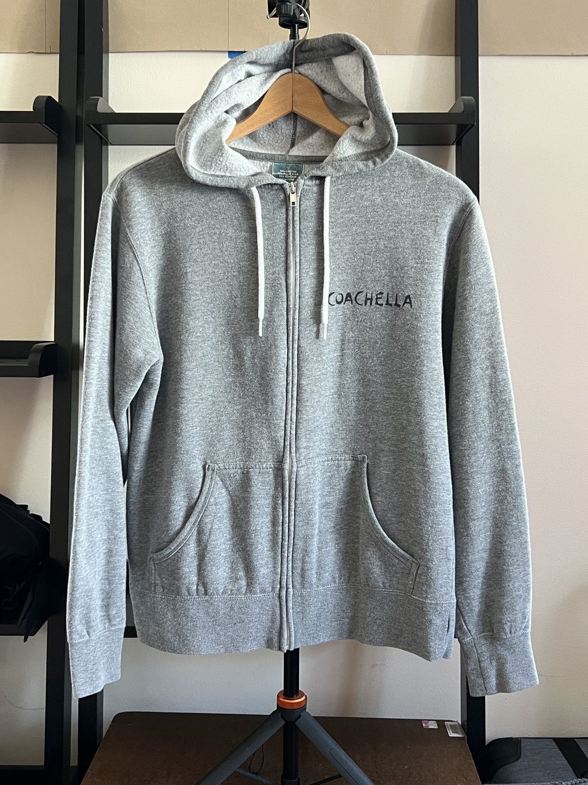 Coachella Coachella 2014 Grey Zip Up Hoodie Size US S / EU 44-46 / 1 - 1 Thumbnail