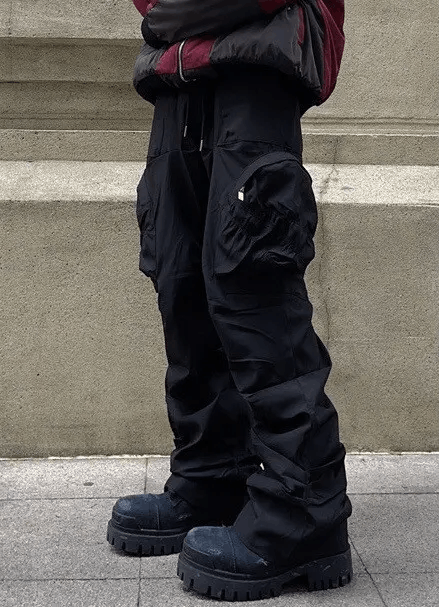 Japanese Brand × Vintage Utility grunge multi pocket nylon pants Size US 30 / EU 46 - 3 Thumbnail