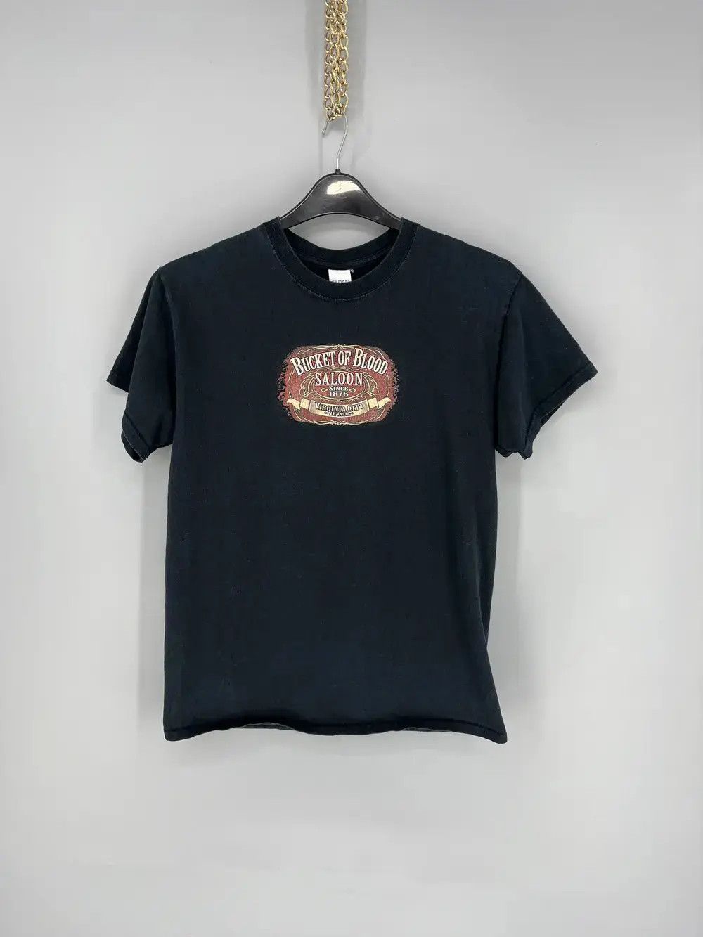 Band Tees Vintage Motorcycle Faded Bucket Of Blood Saloon M Nevada Size US M / EU 48-50 / 2 - 3 Thumbnail