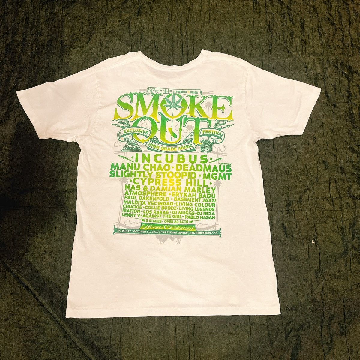 Band Tees × Vintage Cypress Hill Smoke Out Festival 2010 Size US S / EU 44-46 / 1 - 4 Thumbnail
