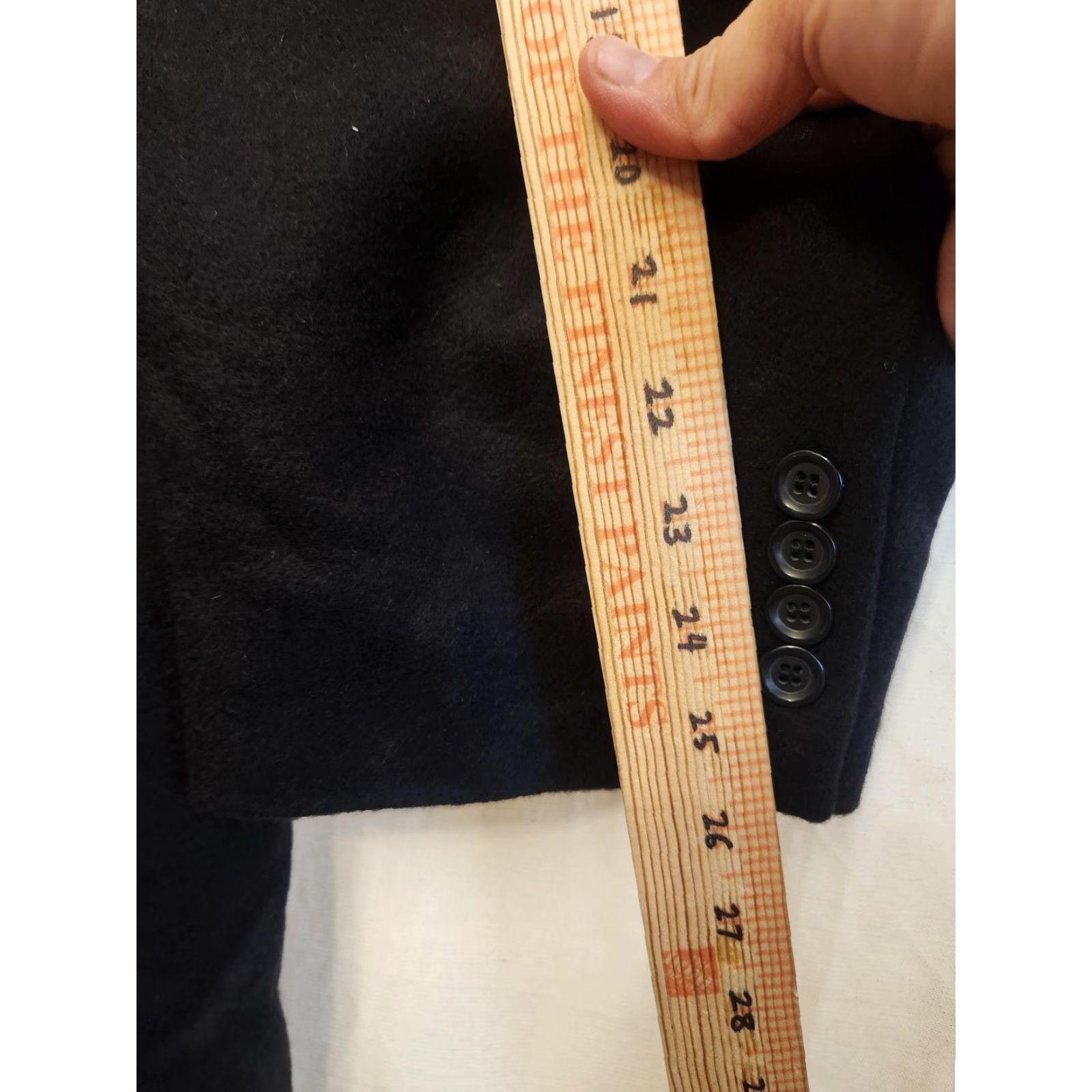 Vintage VINTAGE Louis Dell'Olio Coat Mens 50 Navy 100% Cashmere Long Overcoat Made In Italy Size US M / EU 48-50 / 2 - 4 Thumbnail