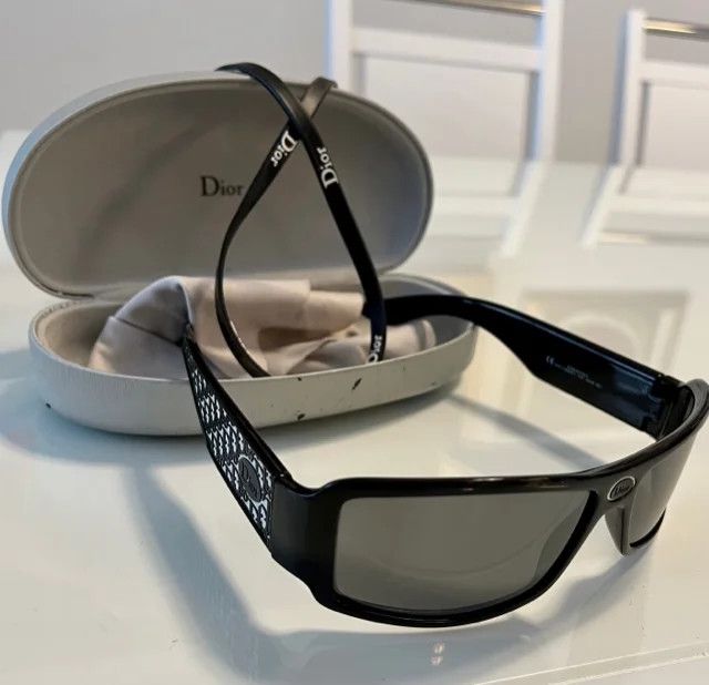 Dior Christian Dior Sunglasses Rubber 90s New Pop Shield Vintage Size ONE SIZE - 4 Thumbnail