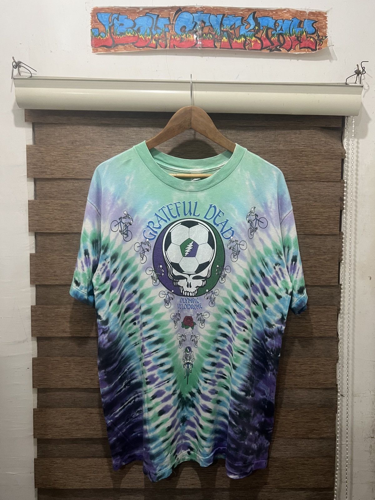 Band Tees × Vintage Vintage 1990 Grateful Dead Playin In The Field Vortex Dye Size US XL / EU 56 / 4 - 1 Thumbnail
