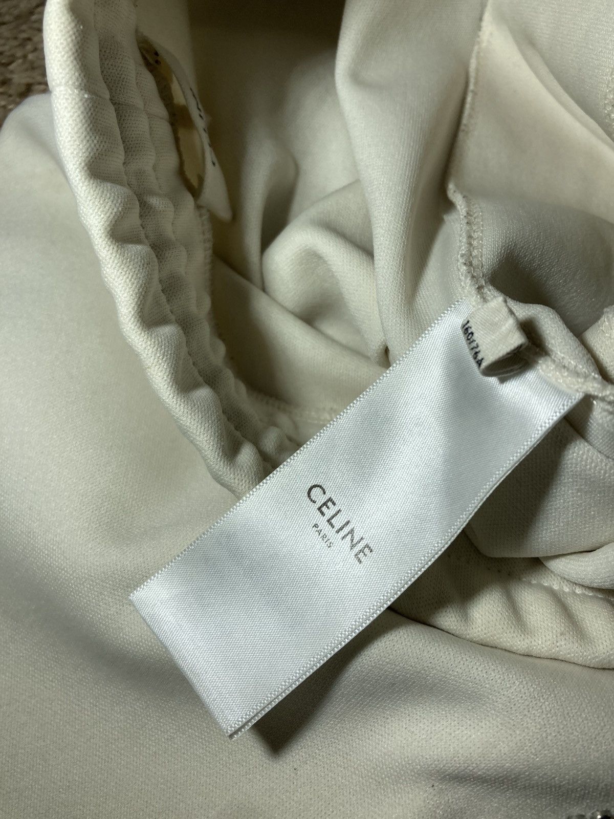 Celine SS23 Celine Lightning Crystal Sweatpants Cream 2023 Jewel S Size US 30 / EU 46 - 12 Thumbnail