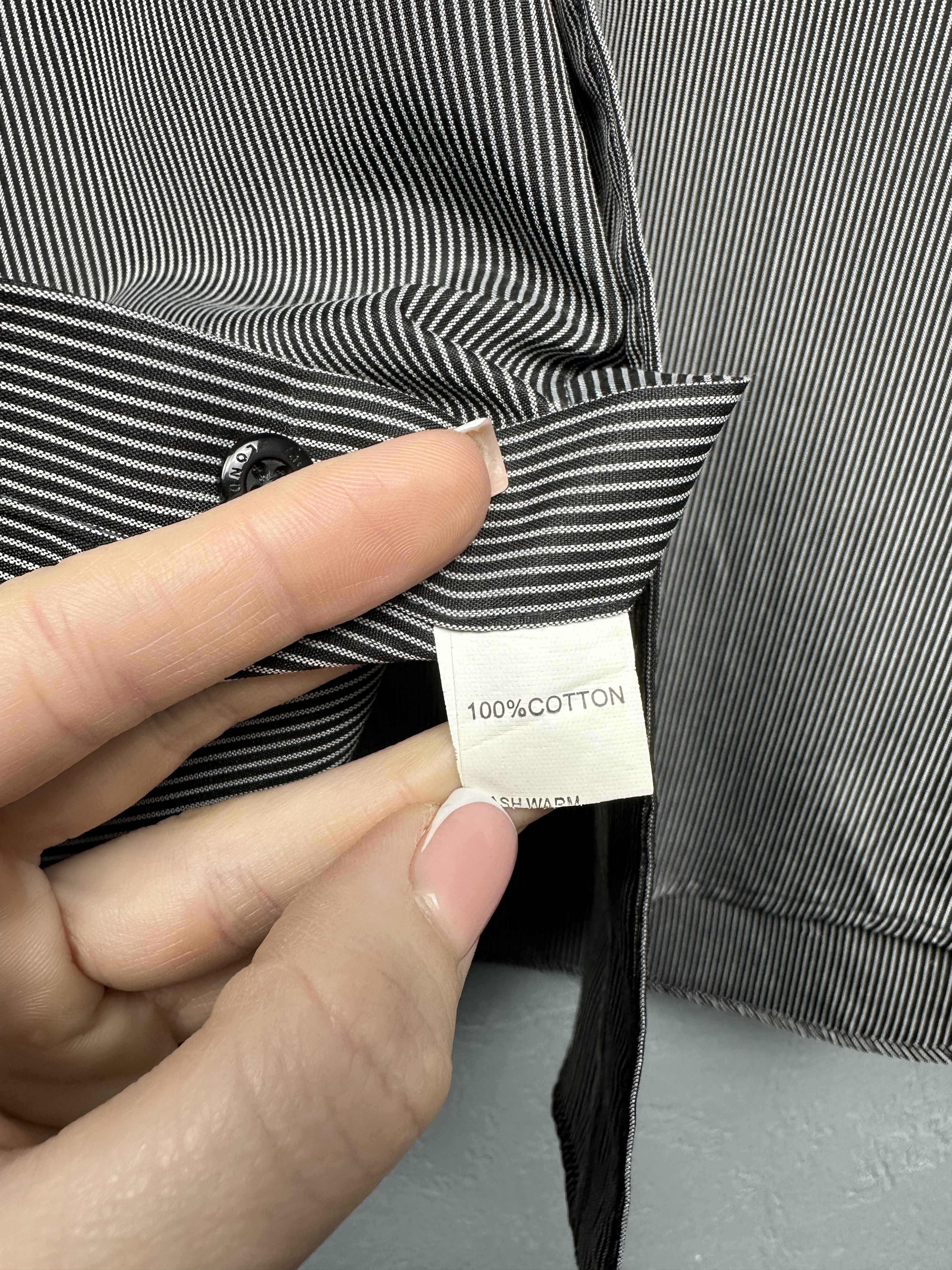 Paul Smith × Vintage Paul Smith Vintage Mens Long Sleeve Striped Shirt Size US L / EU 52-54 / 3 - 5 Thumbnail