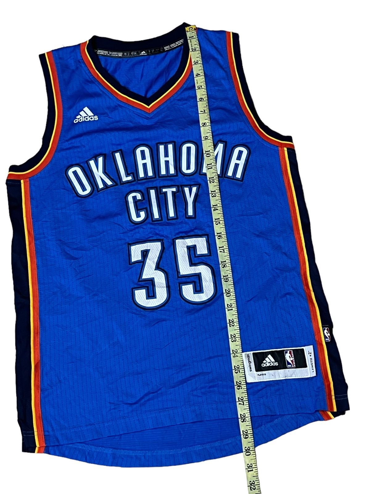 Adidas ADIDAS KEVIN DURANT #35 OKLAHOMA CITY THUNDER NBA JERSEY Size US M / EU 48-50 / 2 - 8 Thumbnail