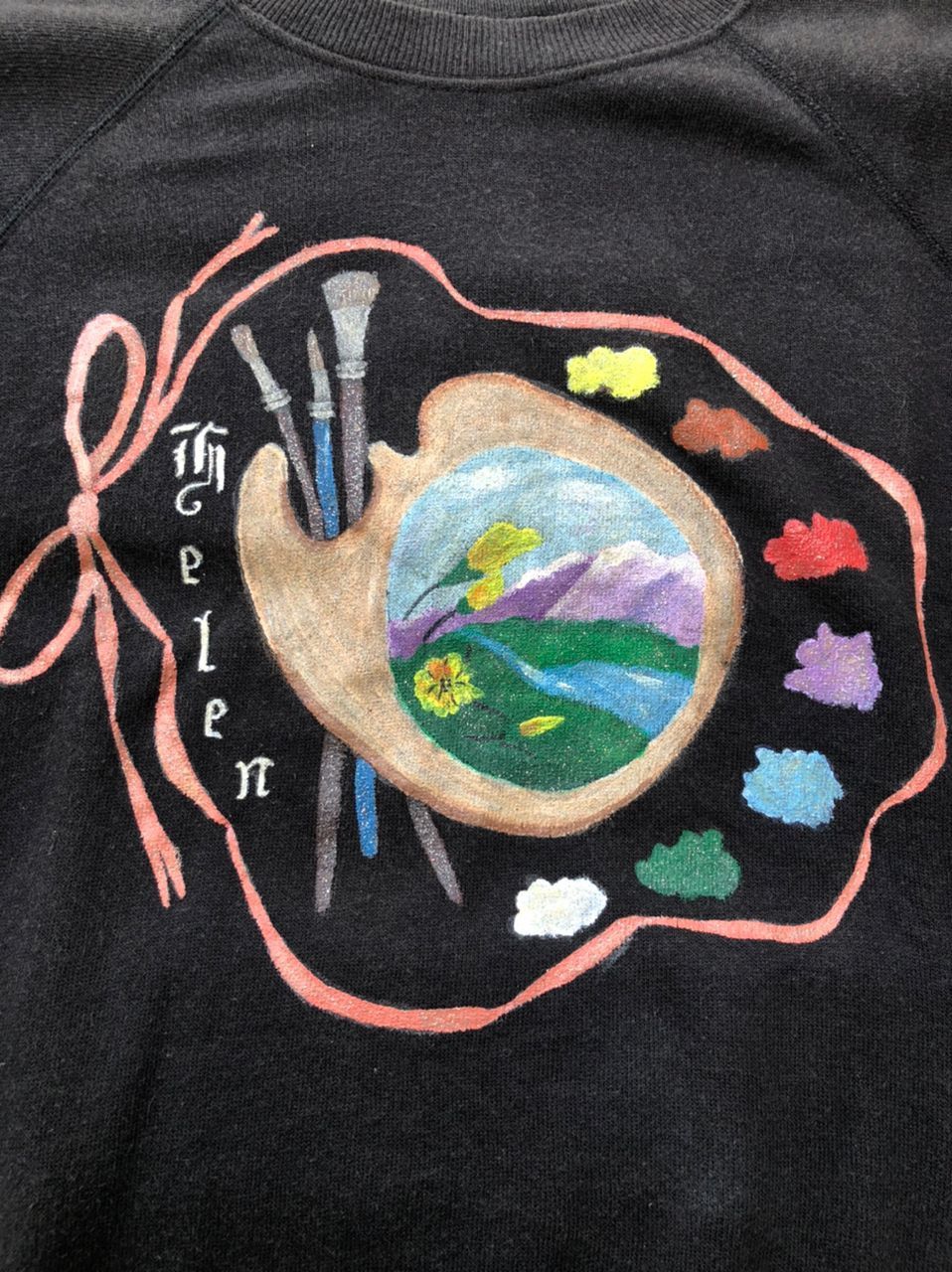Hanes × Vintage Vintage 90s Art Sweatshirt Size US M / EU 48-50 / 2 - 3 Thumbnail