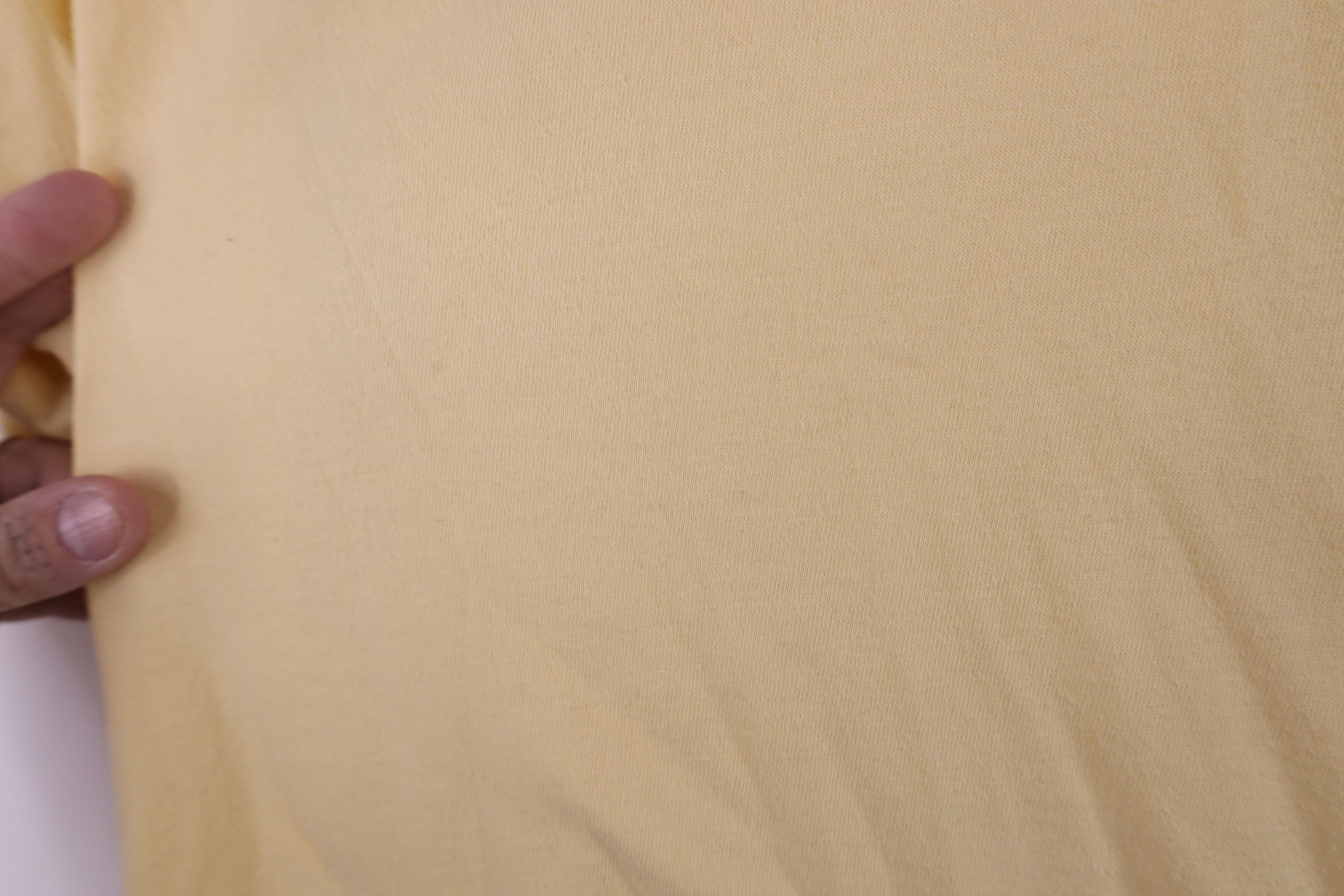 Vintage Vintage 90s Streetwear Heavyweight Cotton T-Shirt Yellow Size US M / EU 48-50 / 2 - 6 Thumbnail