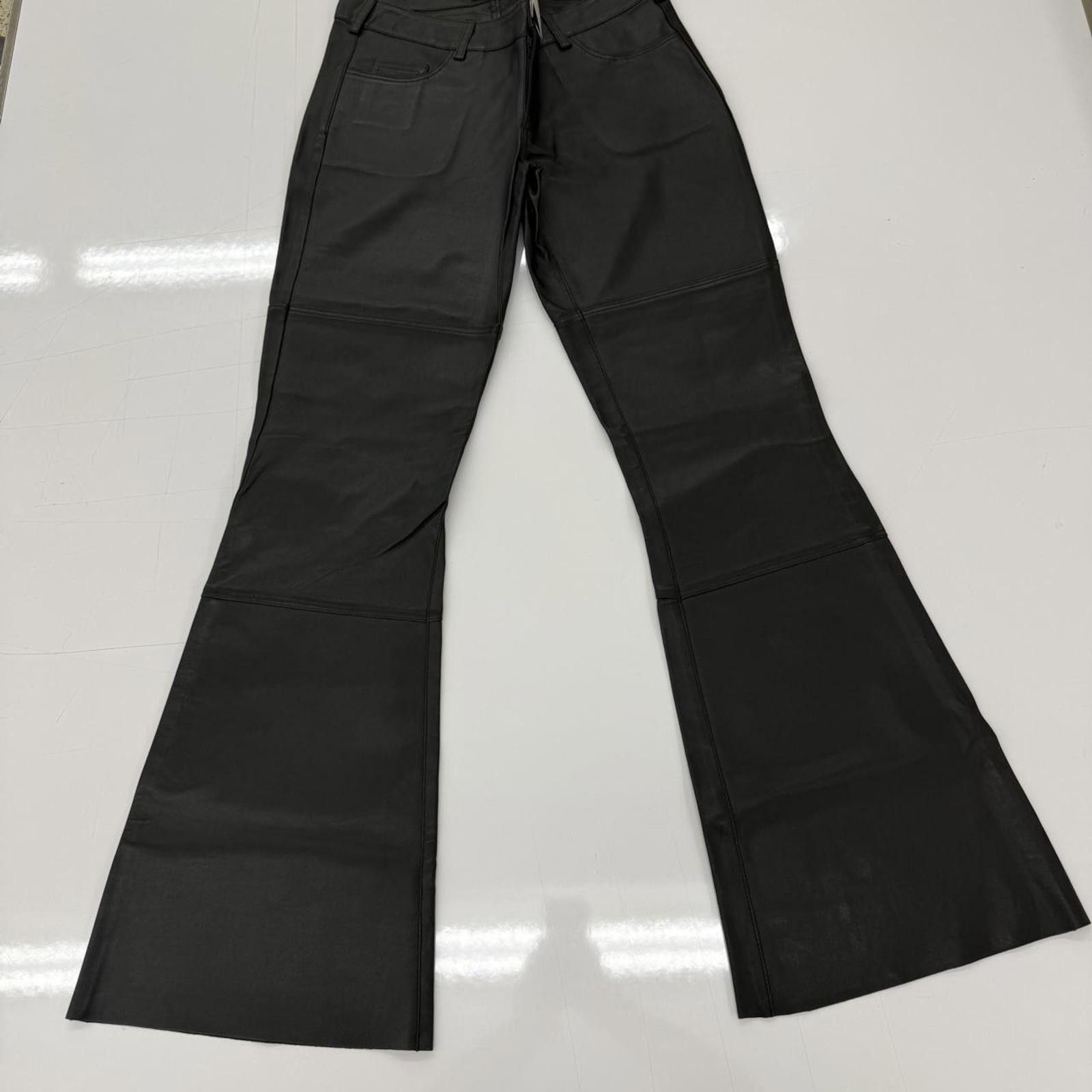 Von Dutch Von Dutch Women New Black Rare Flared Leather Size 32" / US 10 / IT 46 - 1 Thumbnail