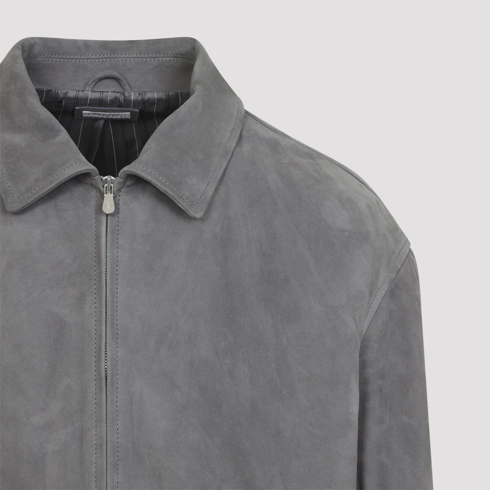 Brunello Cucinelli BRUNELLO CUCINELLI Gray Suede Jacket New & Authentic (Men's Size US M / EU 48-50 / 2 - 3 Thumbnail