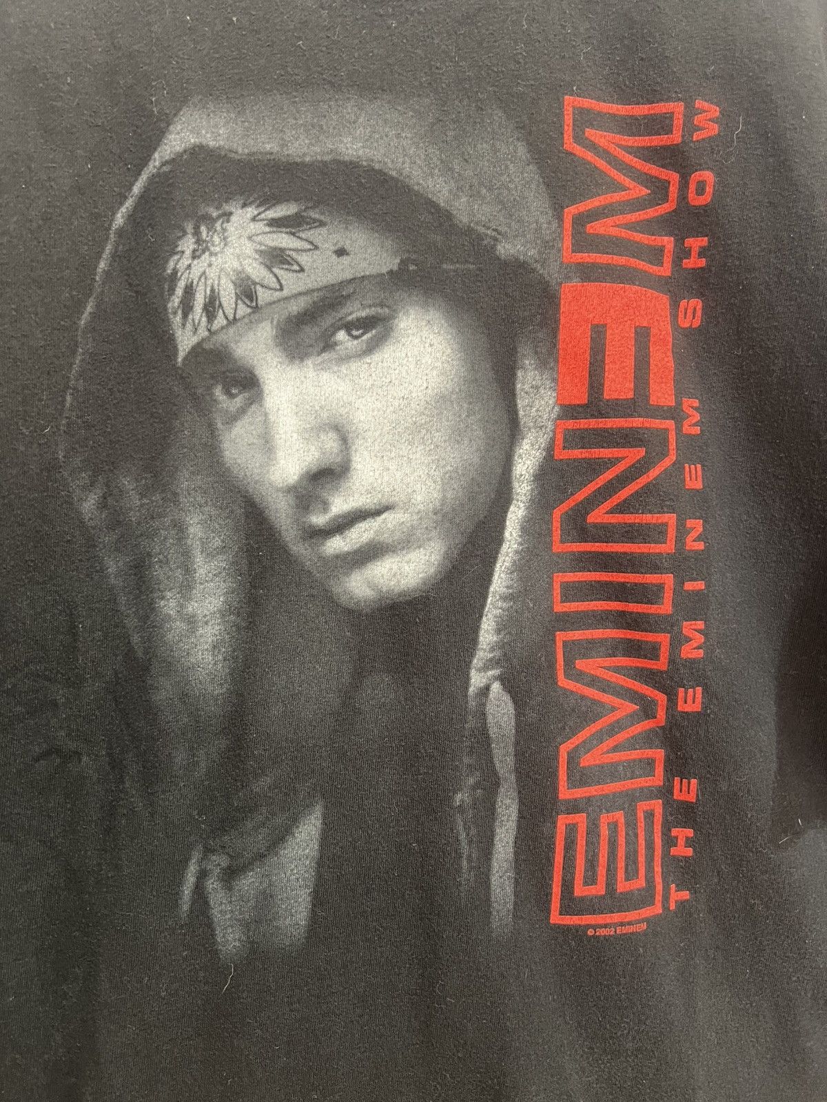 Vintage THE EMINEM SHOW 2002 vintage RAP TEE M&O Knits Promo 2xl Size US XXL / EU 58 / 5 - 4 Thumbnail